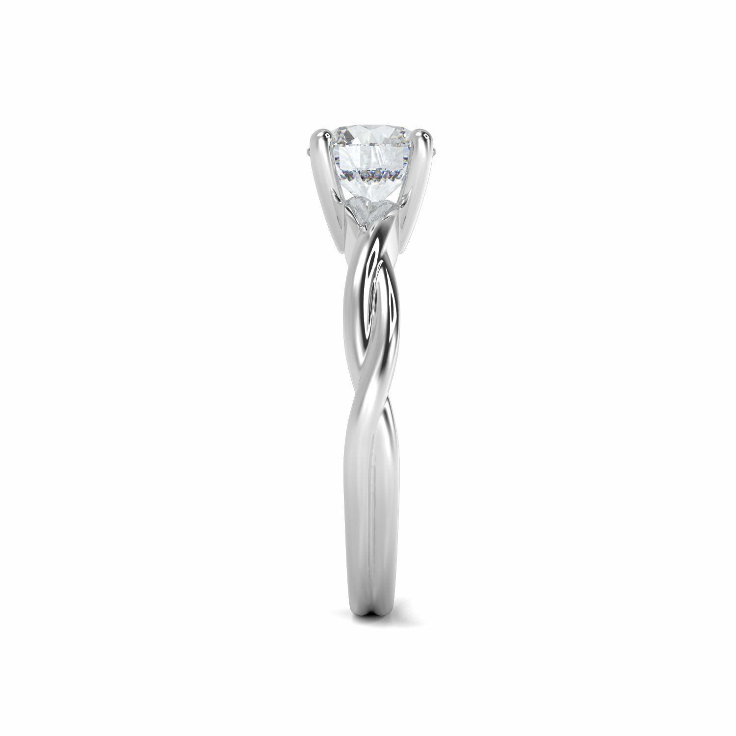 18K White Gold Holly Diamond Soliatire Engagement Ring