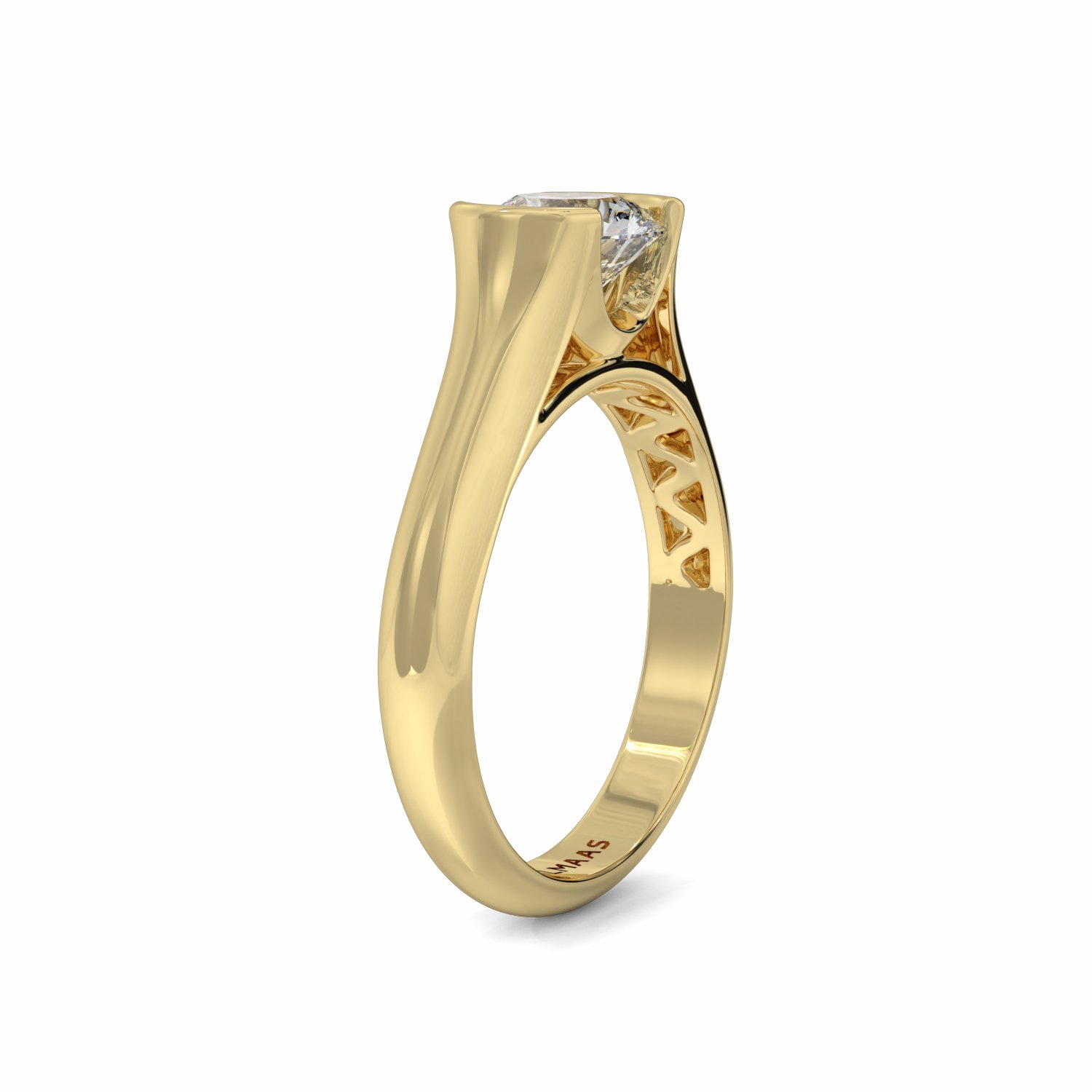 18K Yellow Gold Erin Diamond Solitaire Engagement Ring