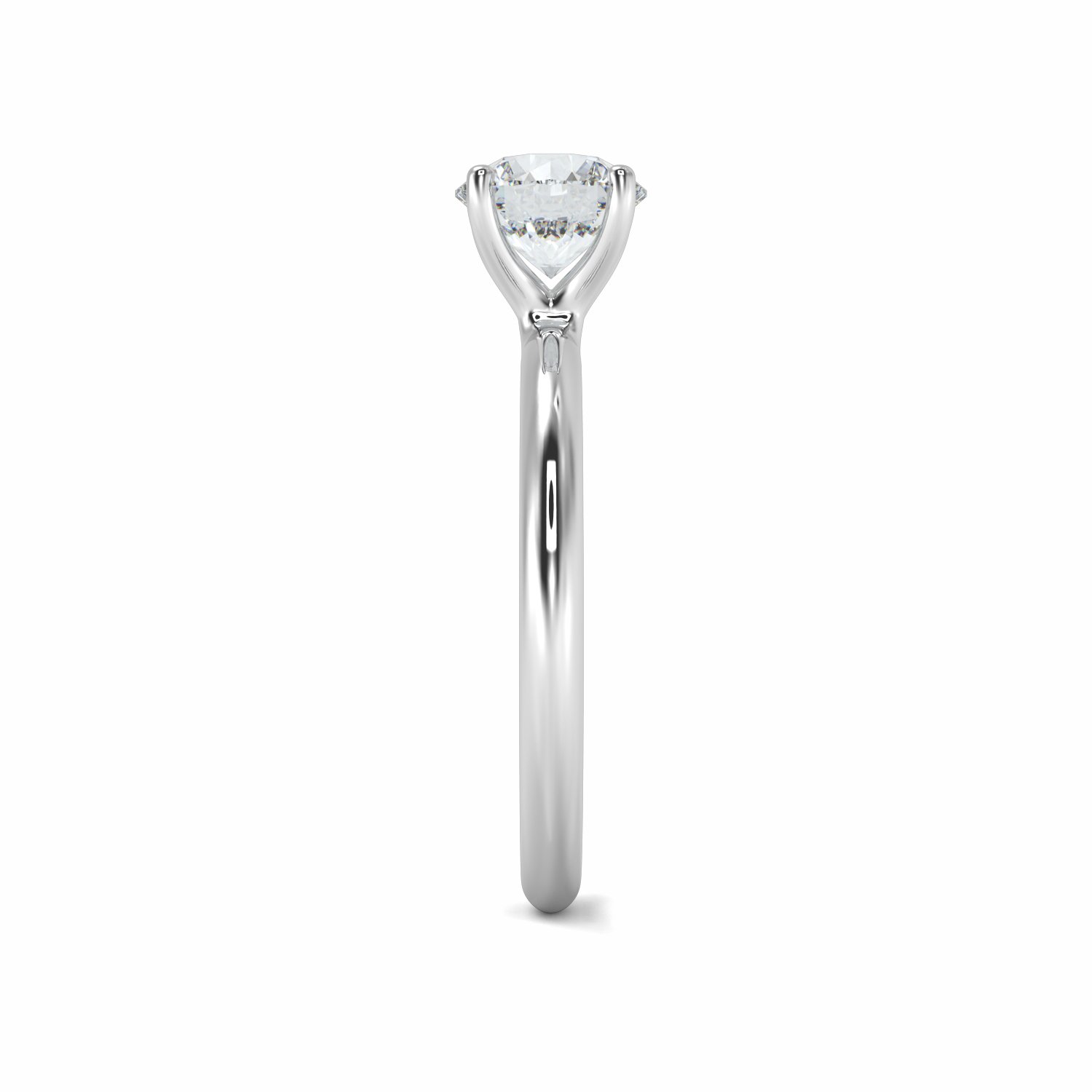 18K White Gold Ophelia Diamond Solitaire Engagement Ring