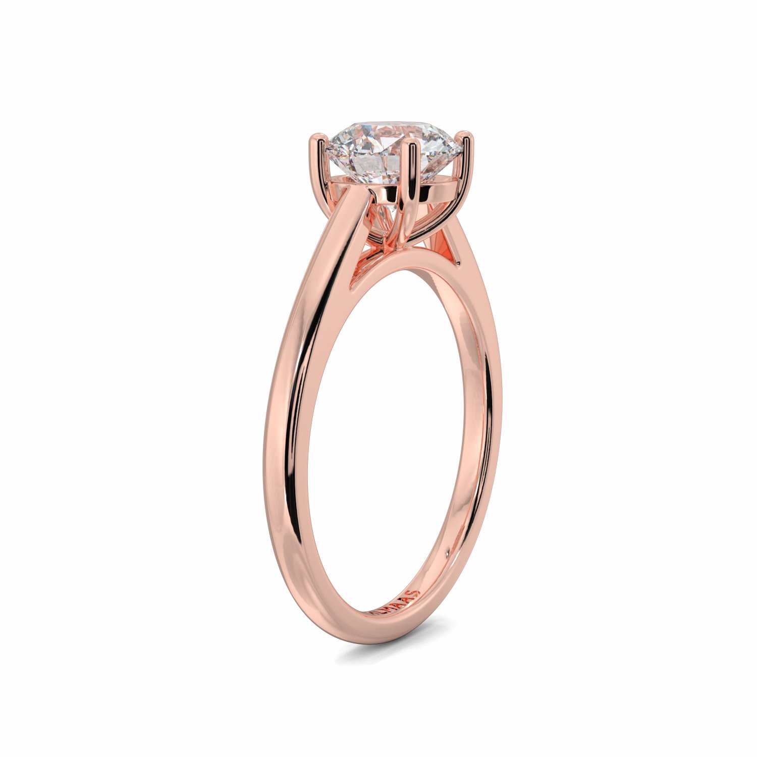 18K Rose Gold Mariella Diamond Solitaire Engagement Ring