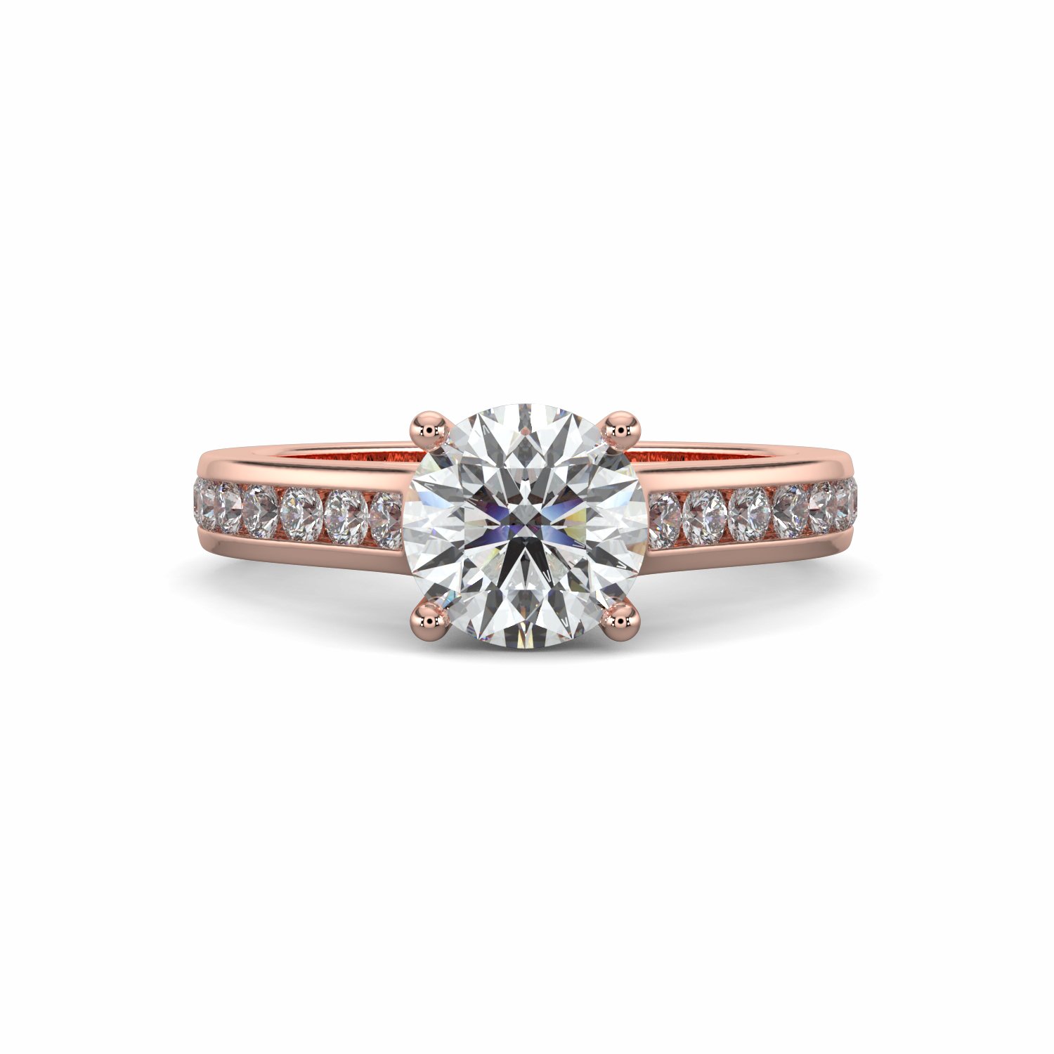18K Rose Gold Vanessa Engagement Ring