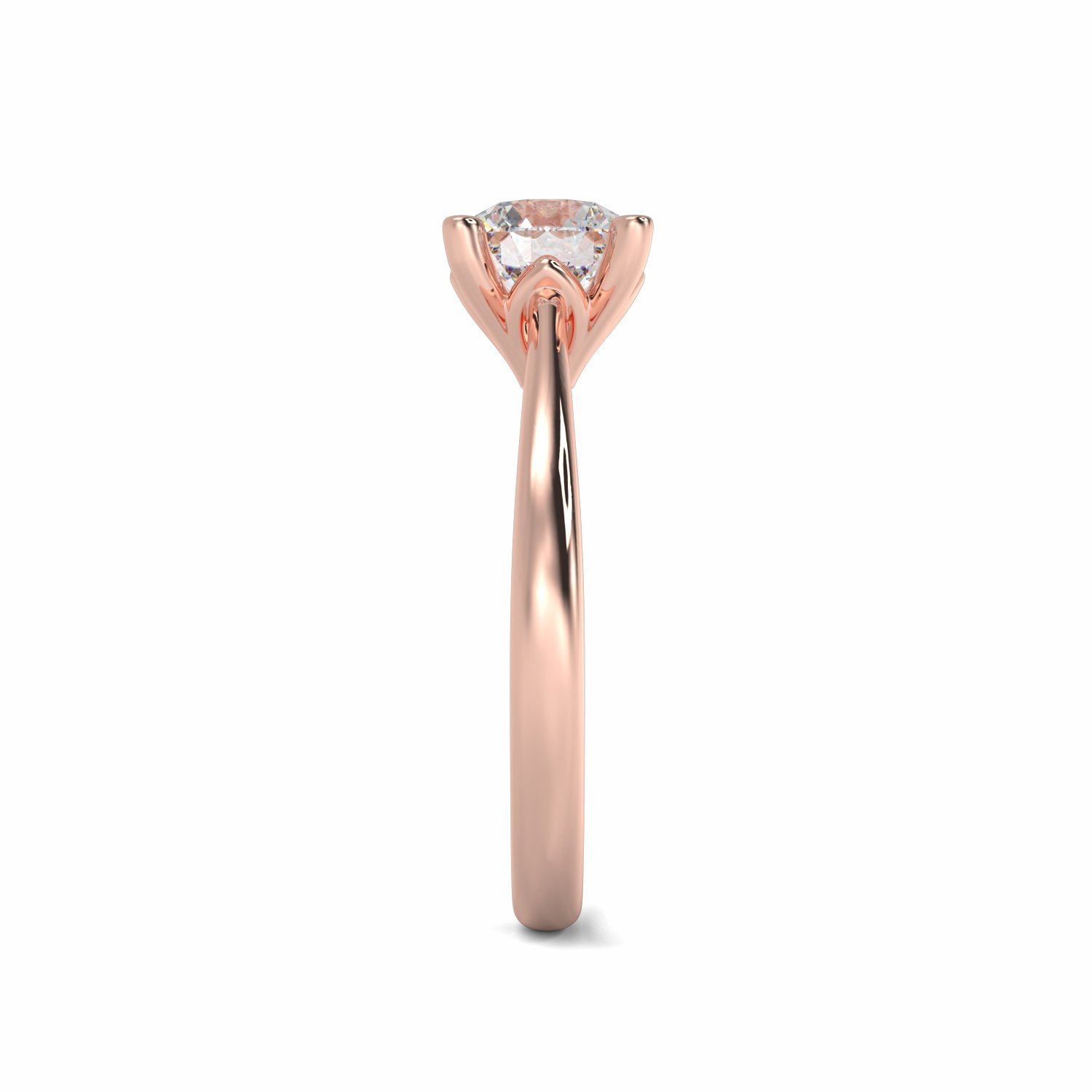 18K Rose Gold Belle Engagement Ring