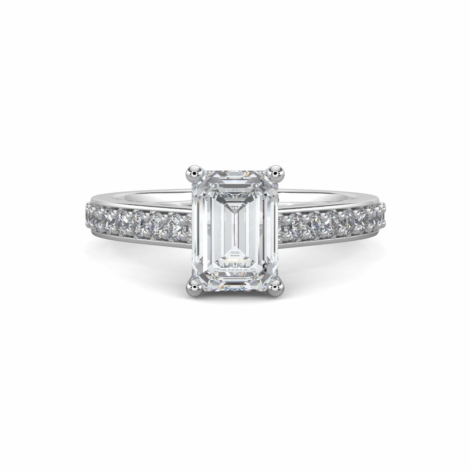 18K White Gold Amara Engagement Ring