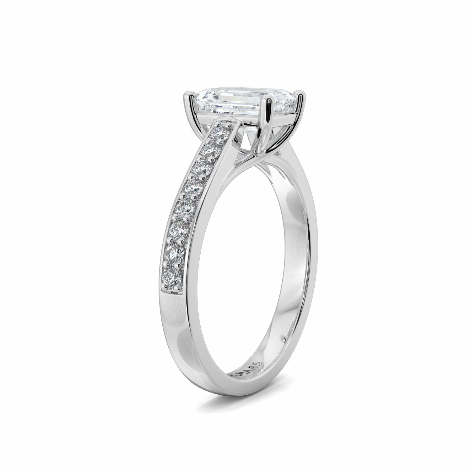 18K White Gold Amara Engagement Ring