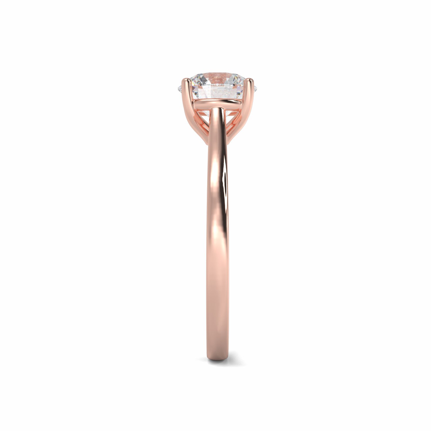18K Rose Gold Aria Engagement Ring