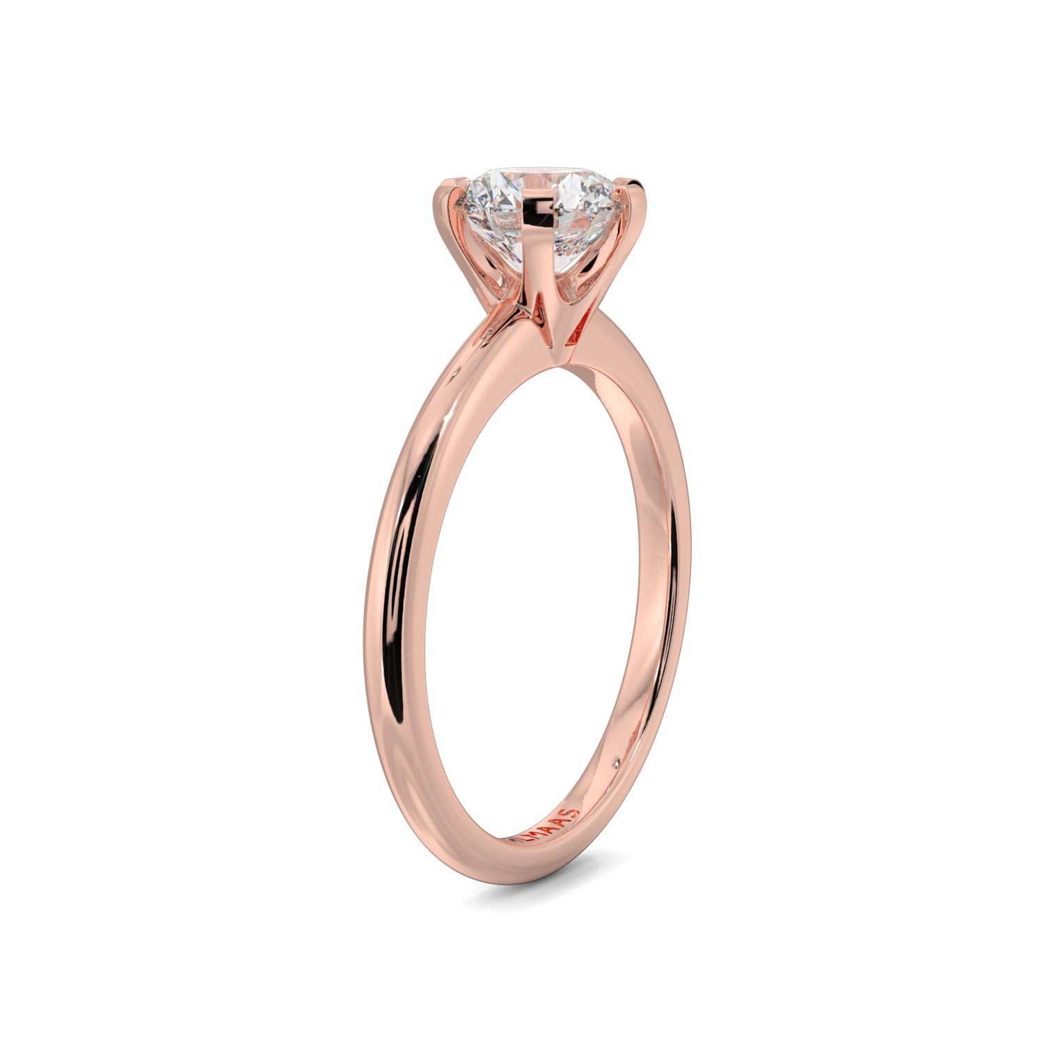 18K Rose Gold Elvira Diamond Solitaire Engagement Ring