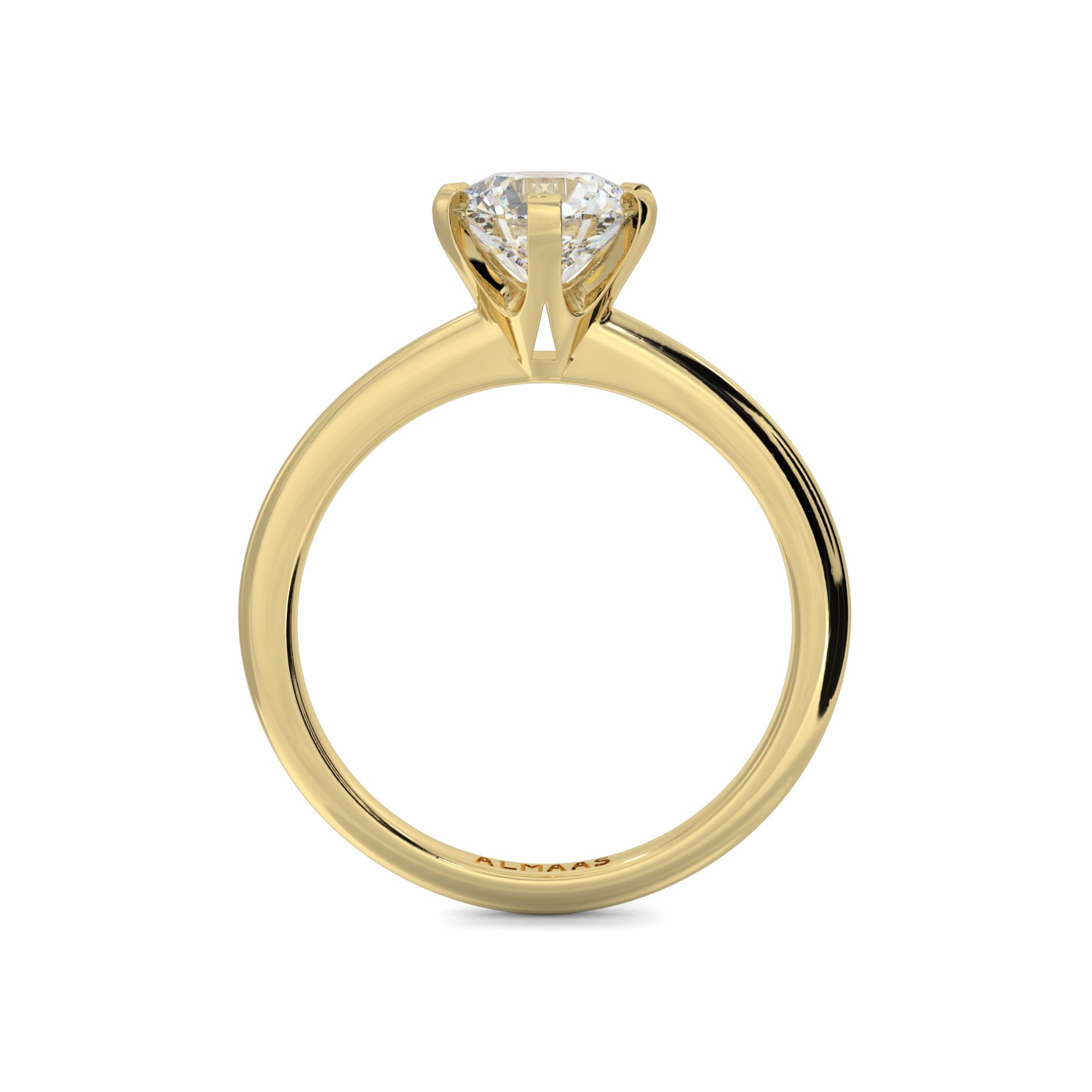 18K Yellow Gold Elvira Diamond Solitaire Engagement Ring