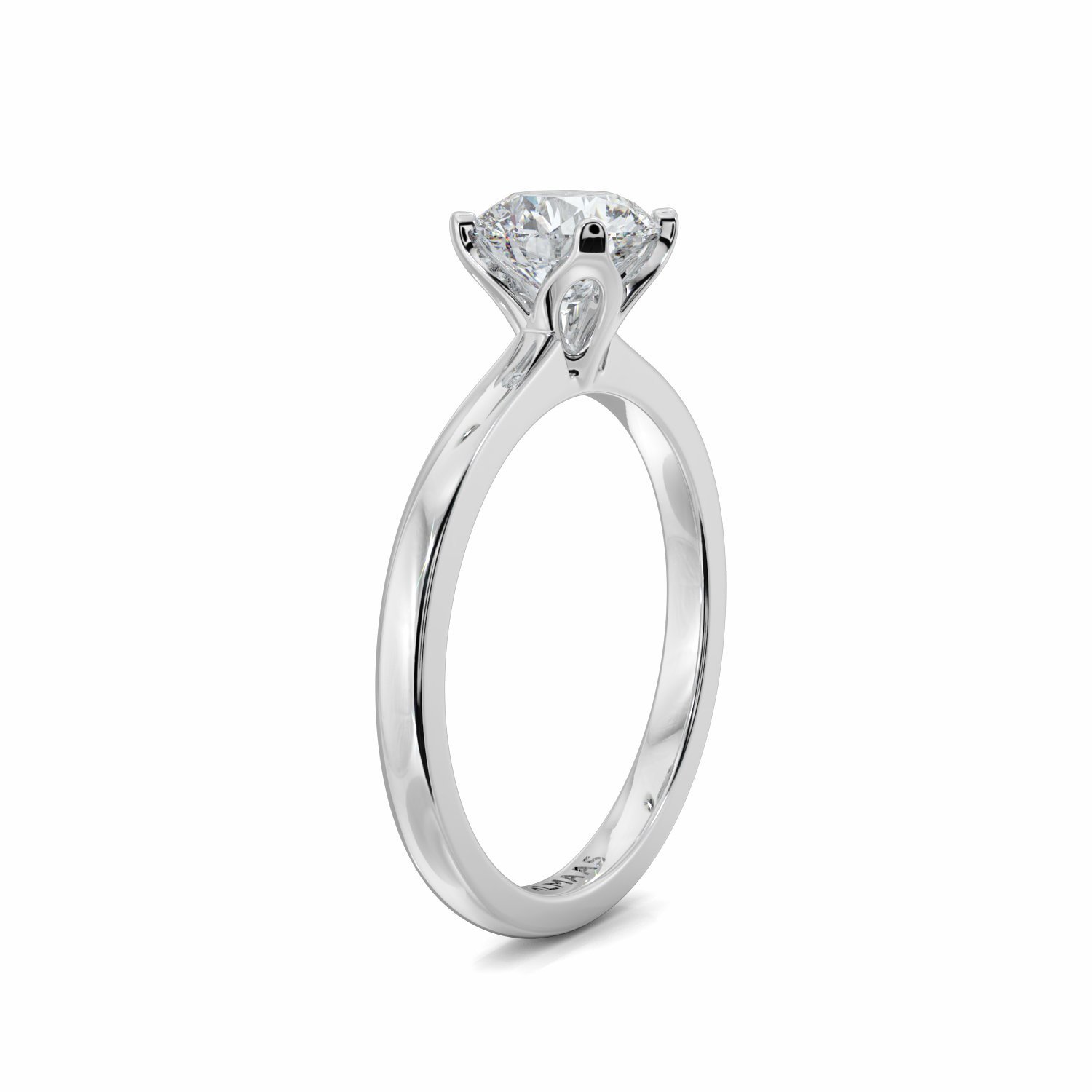 Platinum Valencia Diamond Solitaire Engagement Ring