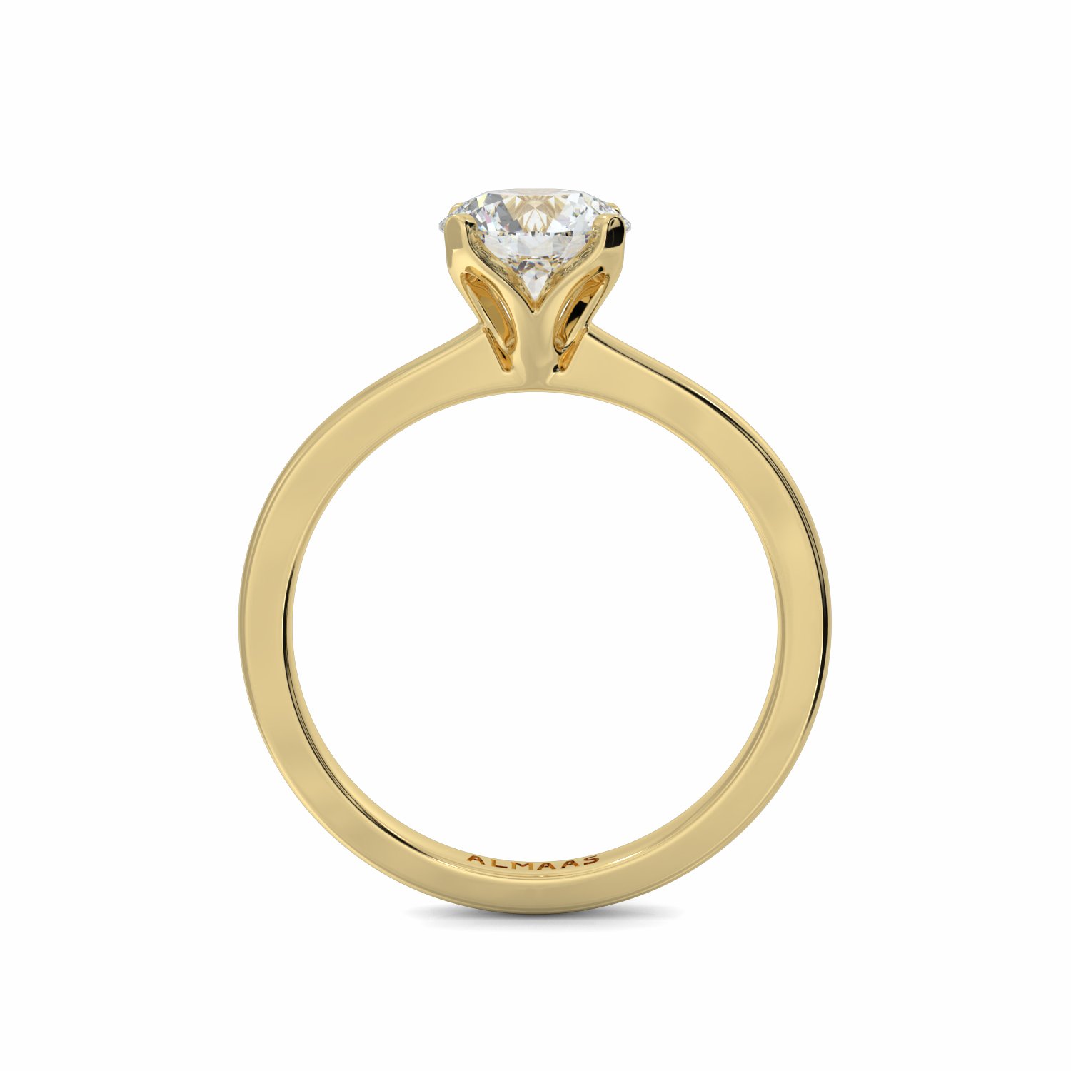 18K Yellow Gold Valencia Diamond Solitaire Engagement Ring