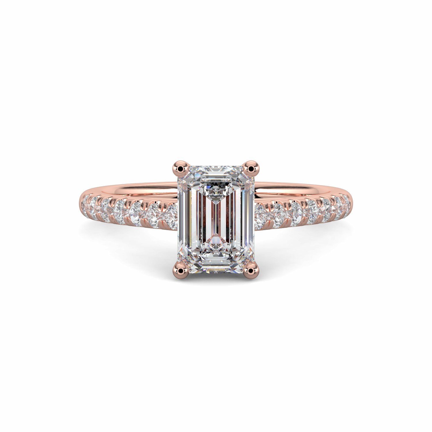 18K White Gold Athalia Engagement Ring