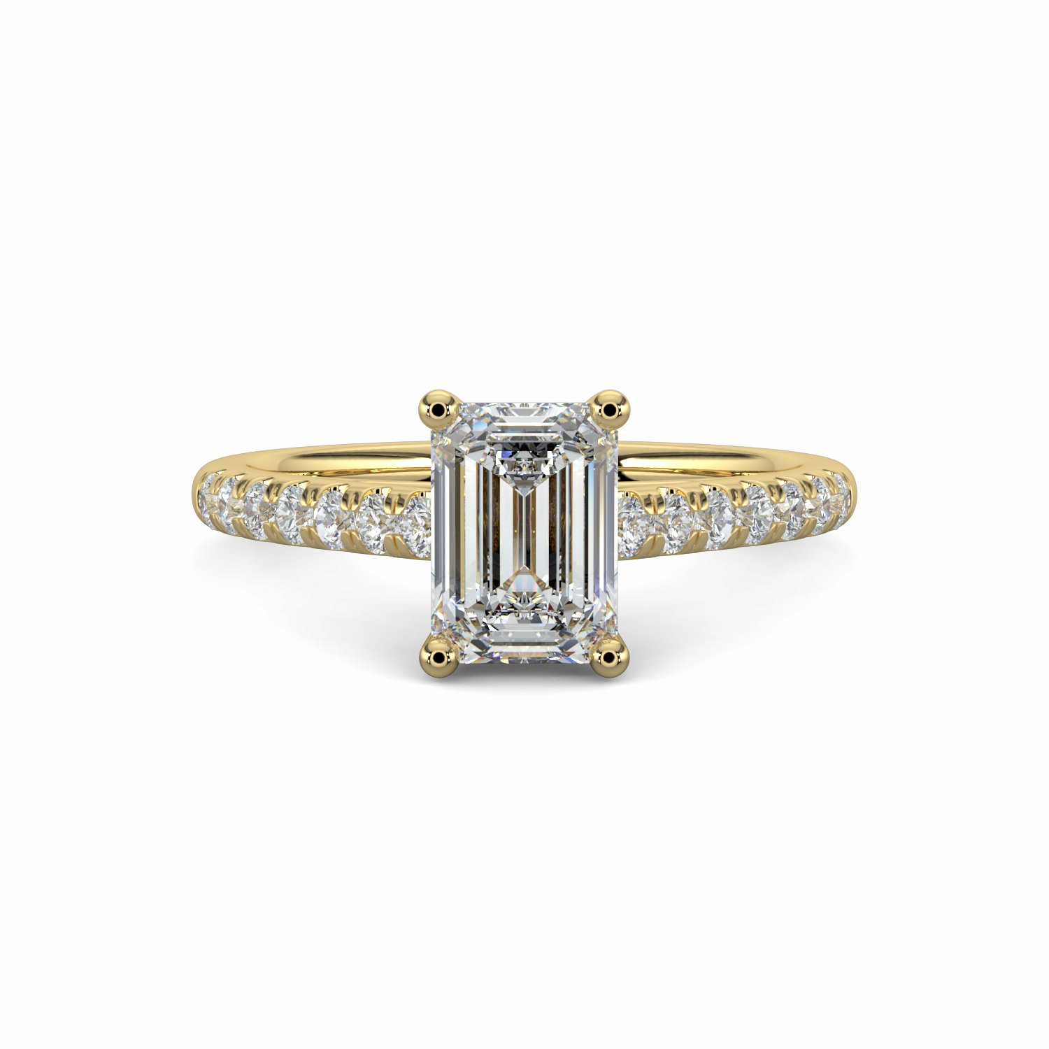 18K White Gold Athalia Engagement Ring