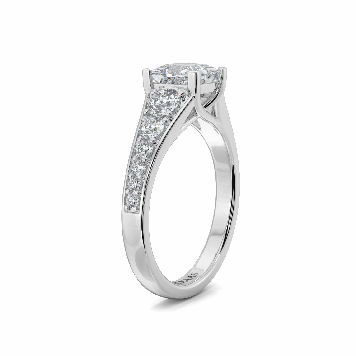 18K White Gold Celestine Engagement Ring