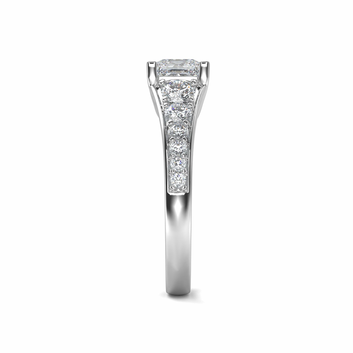 18K White Gold Celestine Engagement Ring