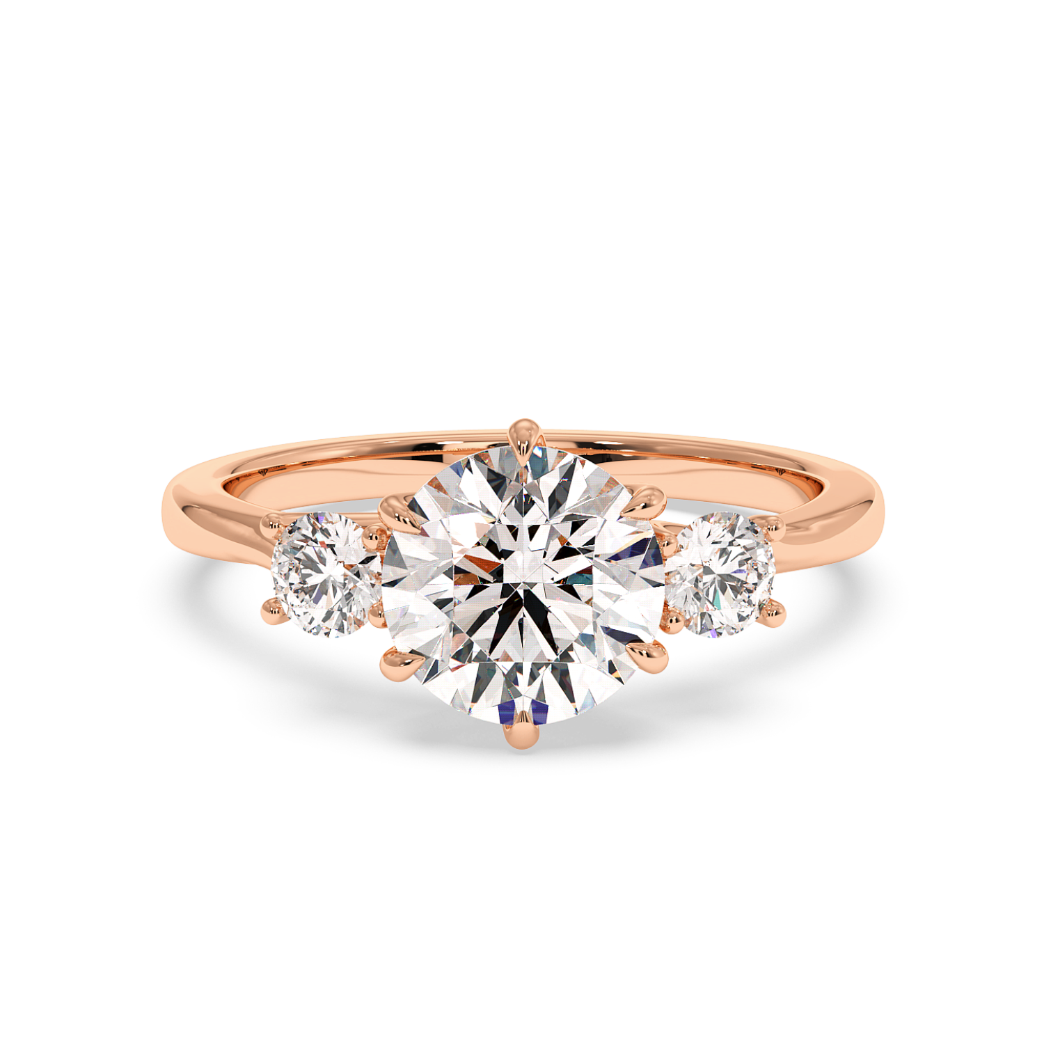 18K White Gold Dove Engagement Ring