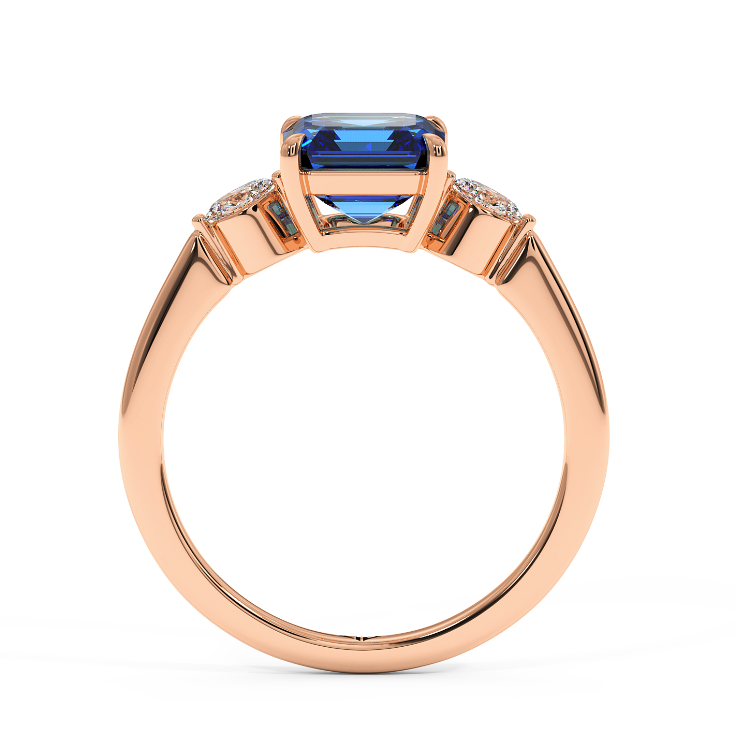 18K Rose Gold Montana Engagement Ring