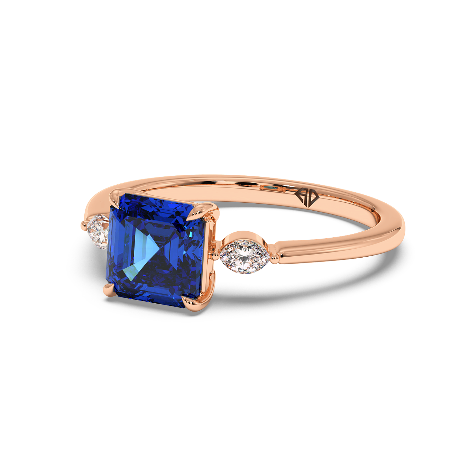 18K Rose Gold Montana Engagement Ring