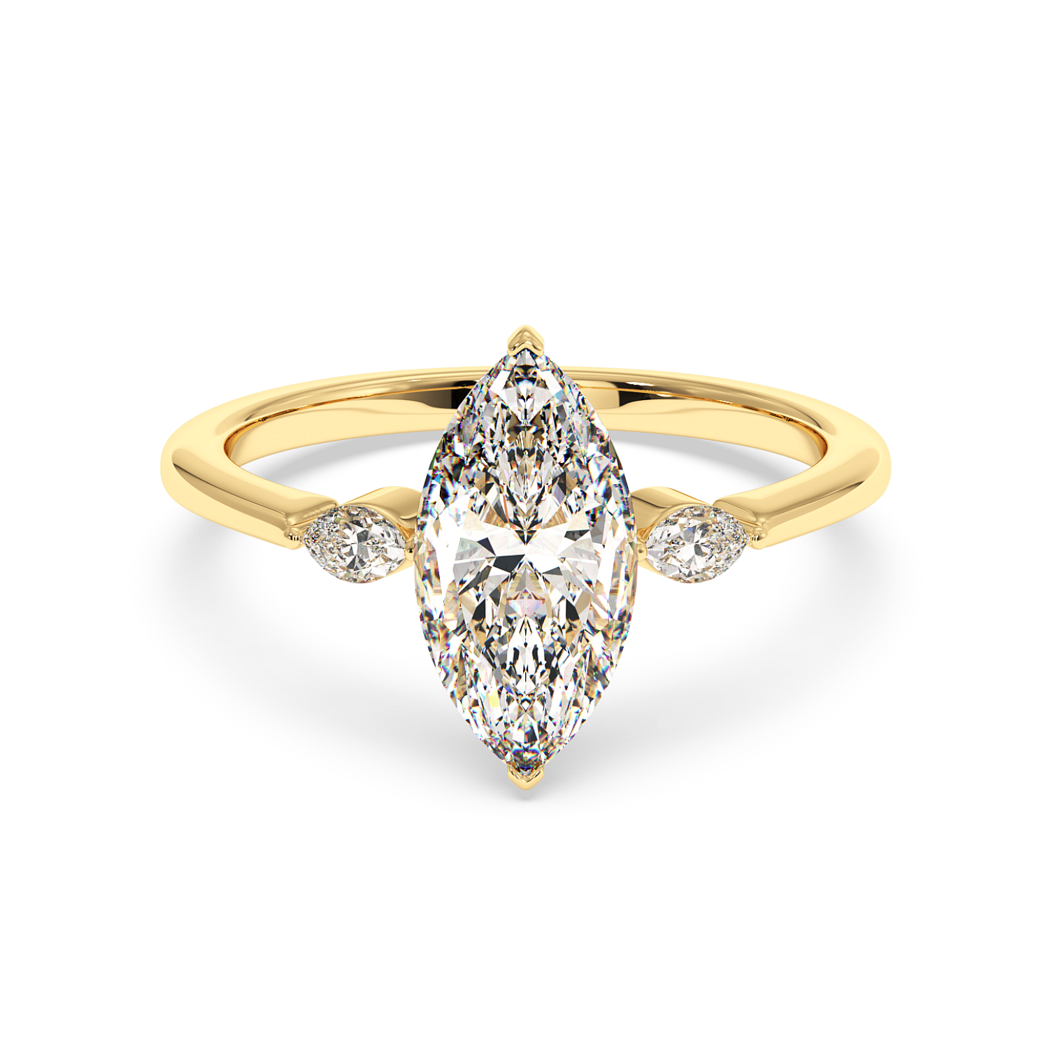 18K Yellow Gold Montana Engagement Ring