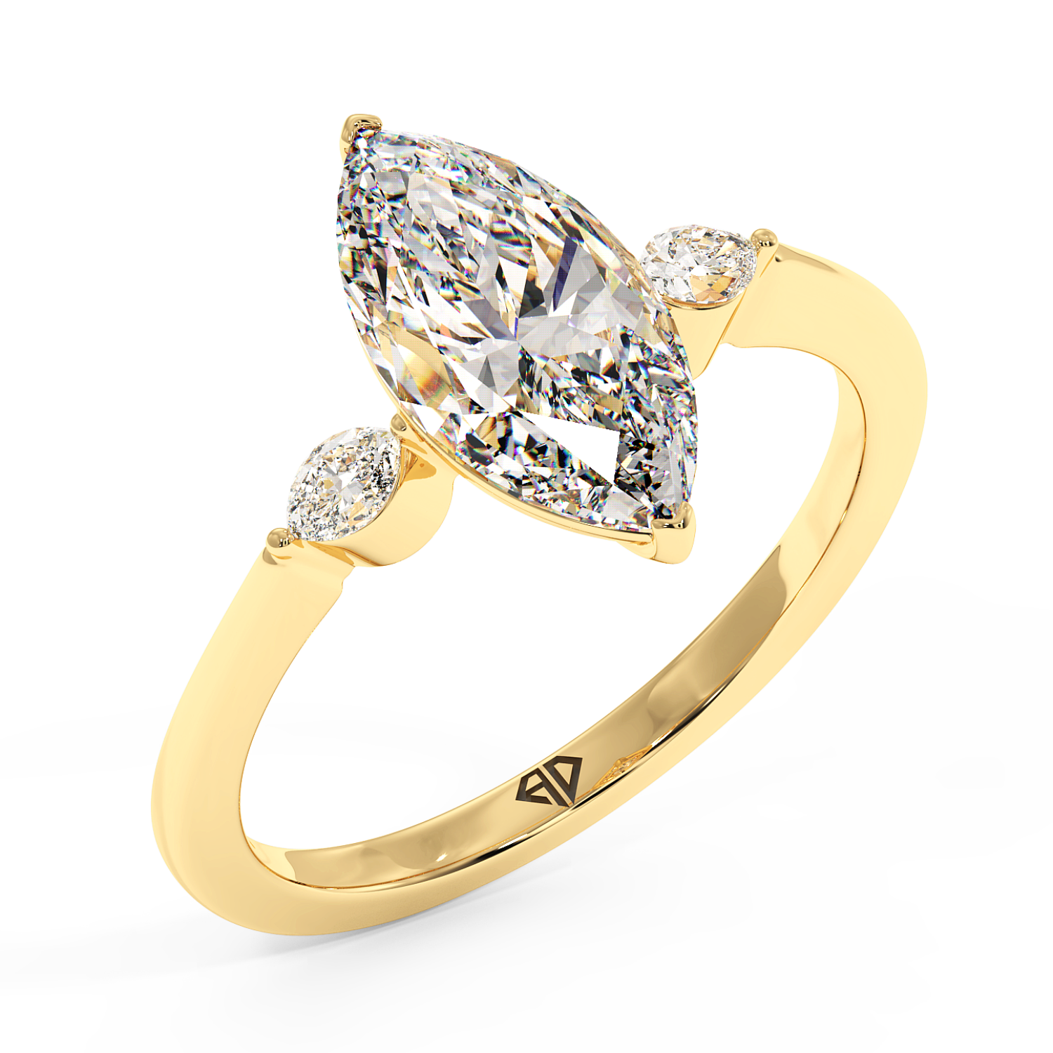 18K Yellow Gold Montana Engagement Ring