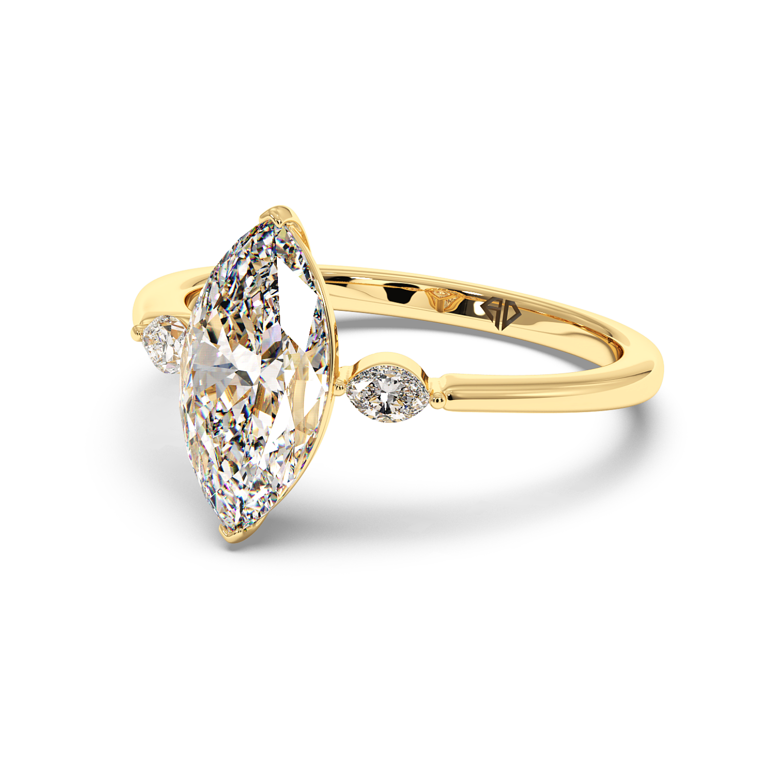 18K Yellow Gold Montana Engagement Ring