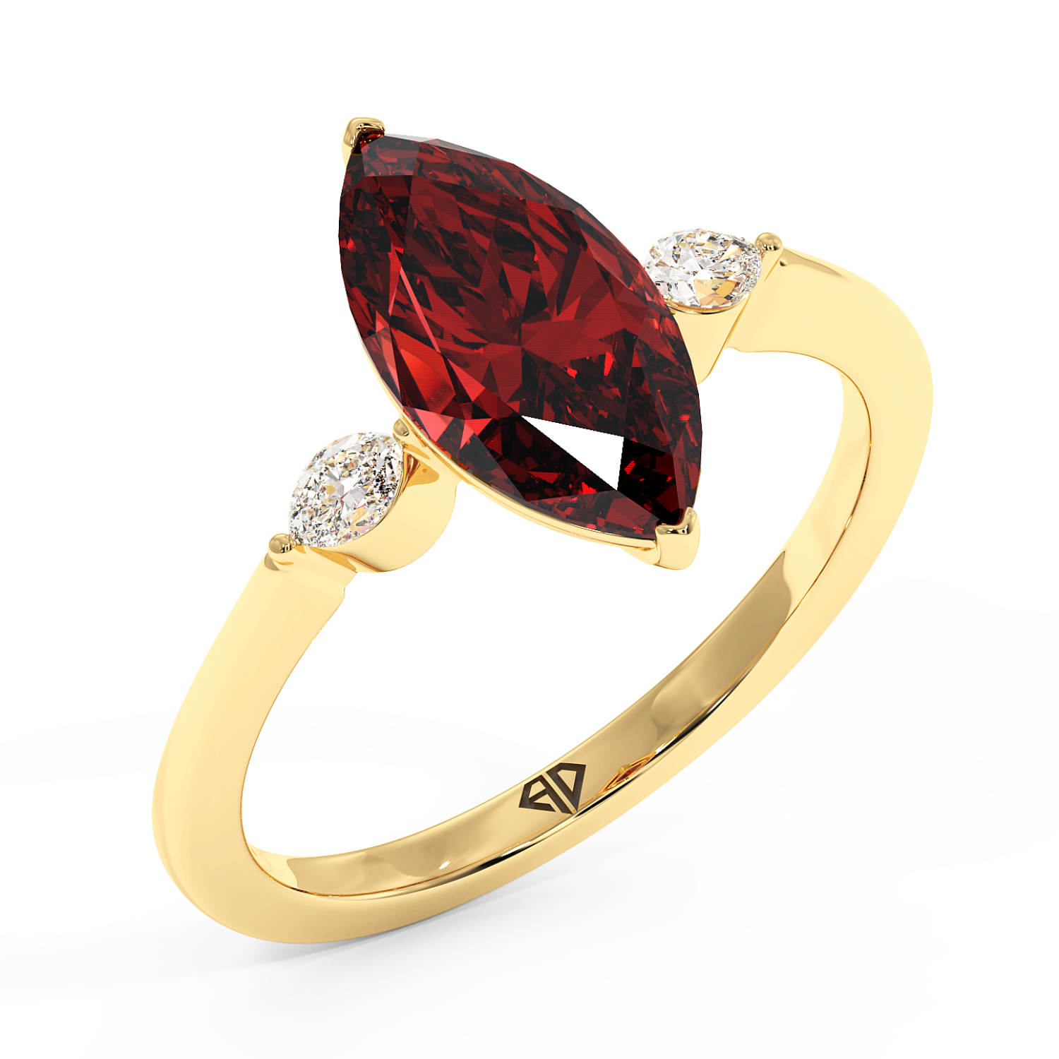 18K Yellow Gold Montana Engagement Ring