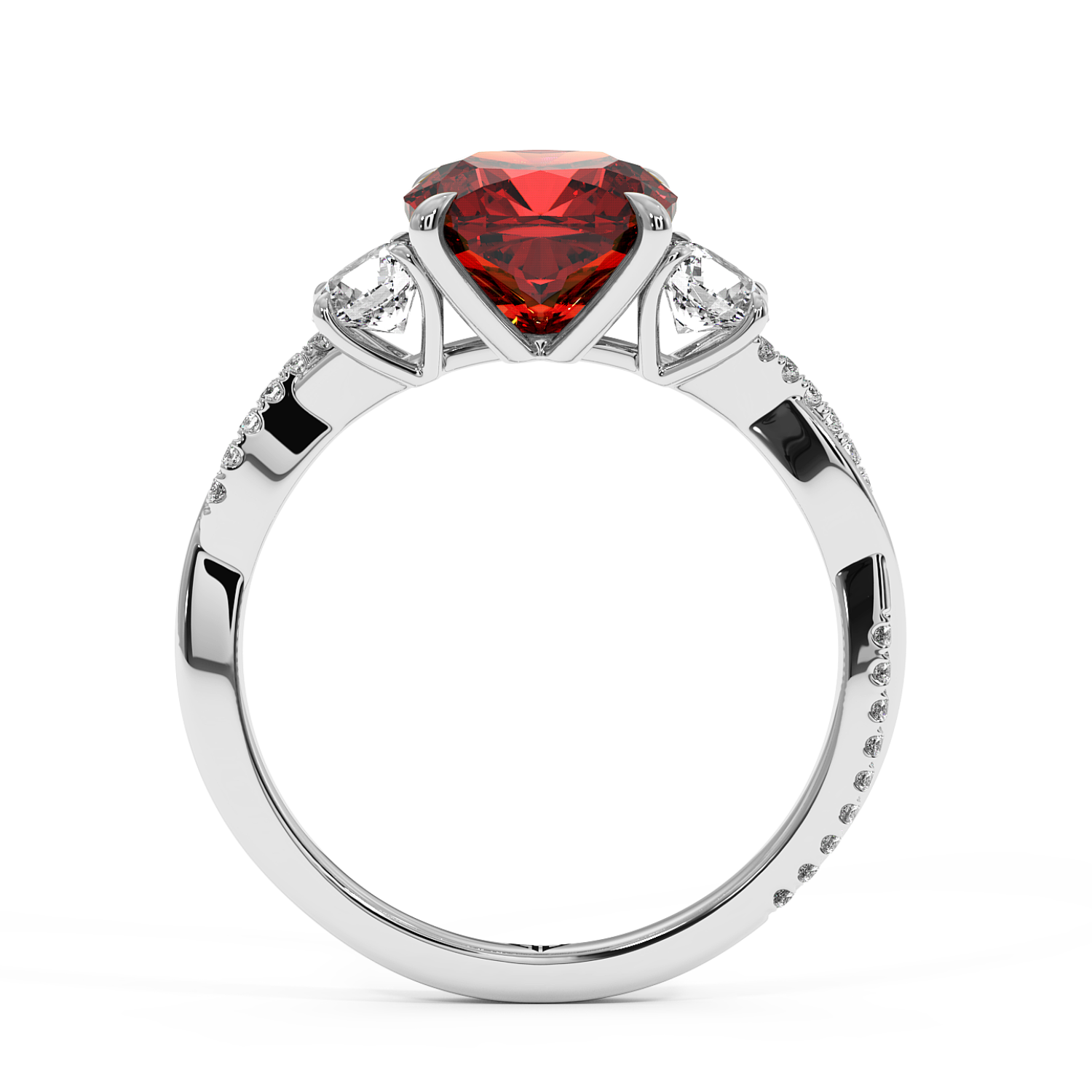 Platinum Posie Engagement Ring