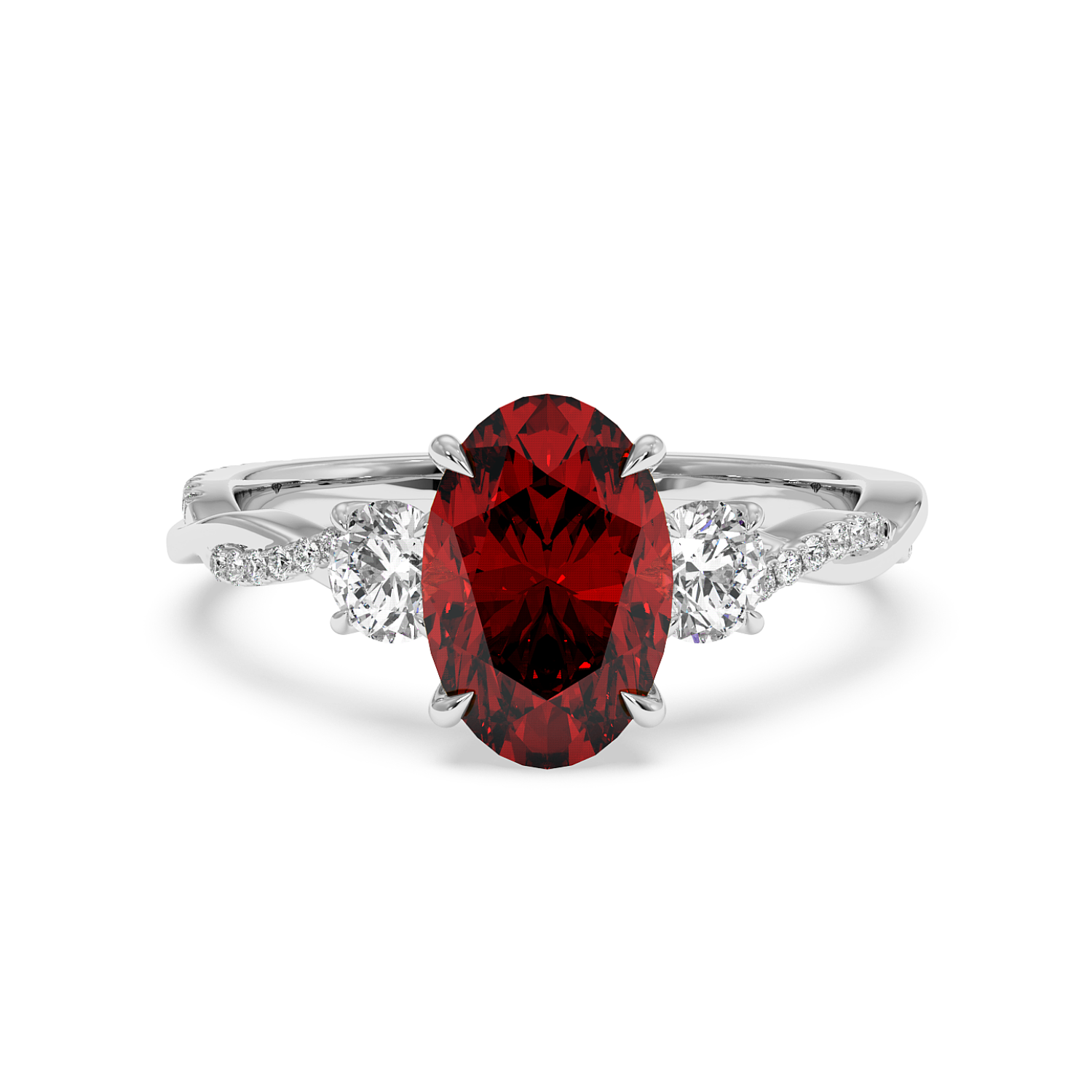 Platinum Posie Engagement Ring