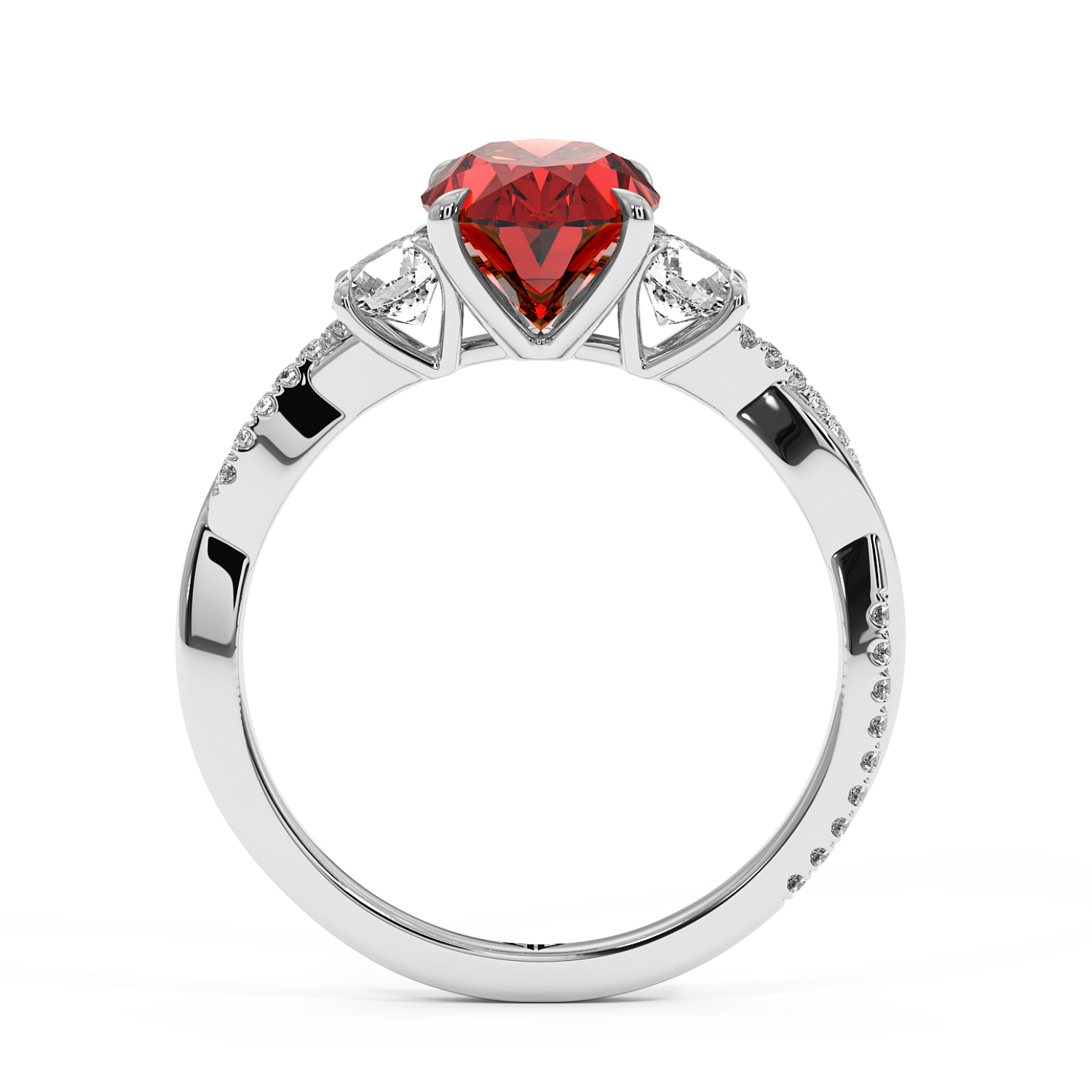 Platinum Posie Engagement Ring