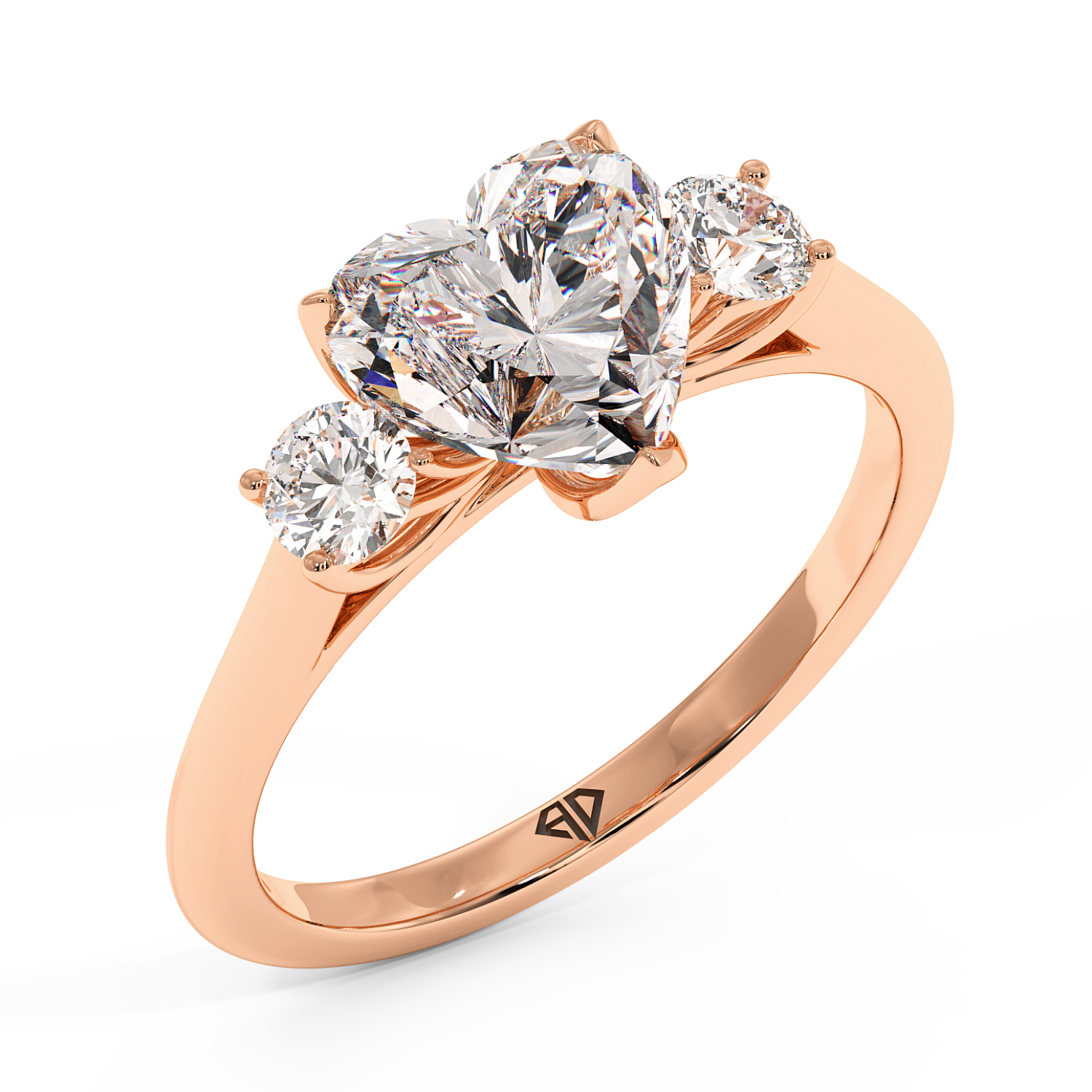 18K Rose Gold Dolce Engagement Ring