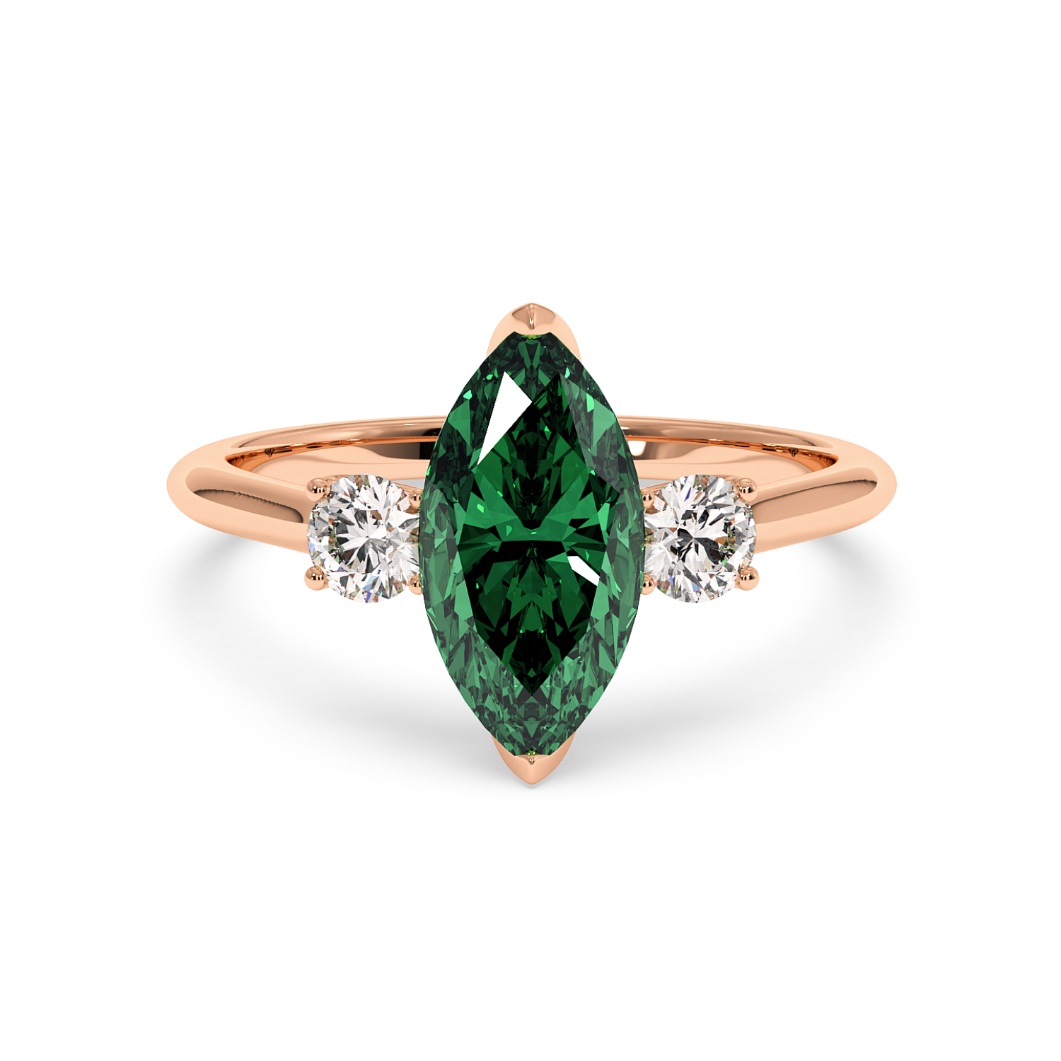 18K Rose Gold Dolce Engagement Ring