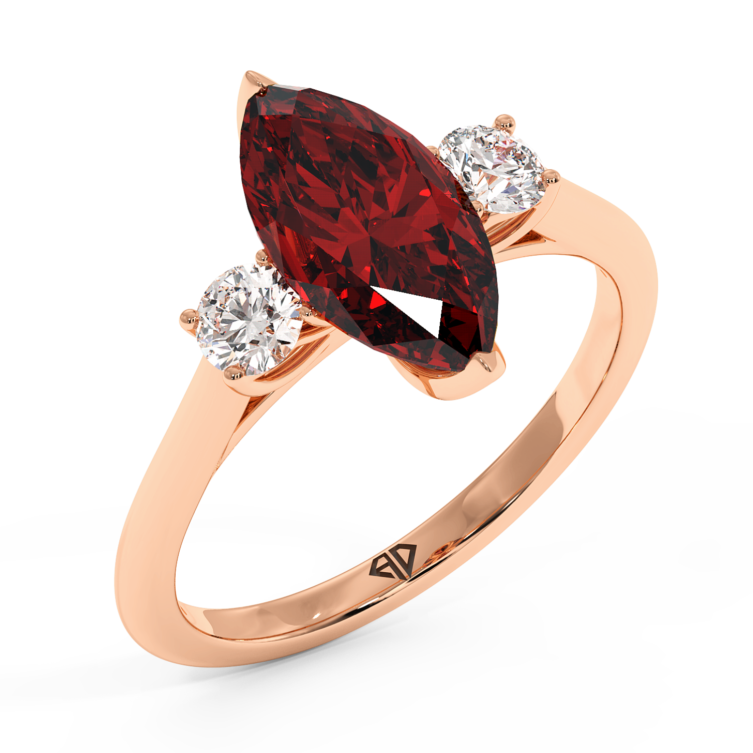 18K Rose Gold Dolce Engagement Ring