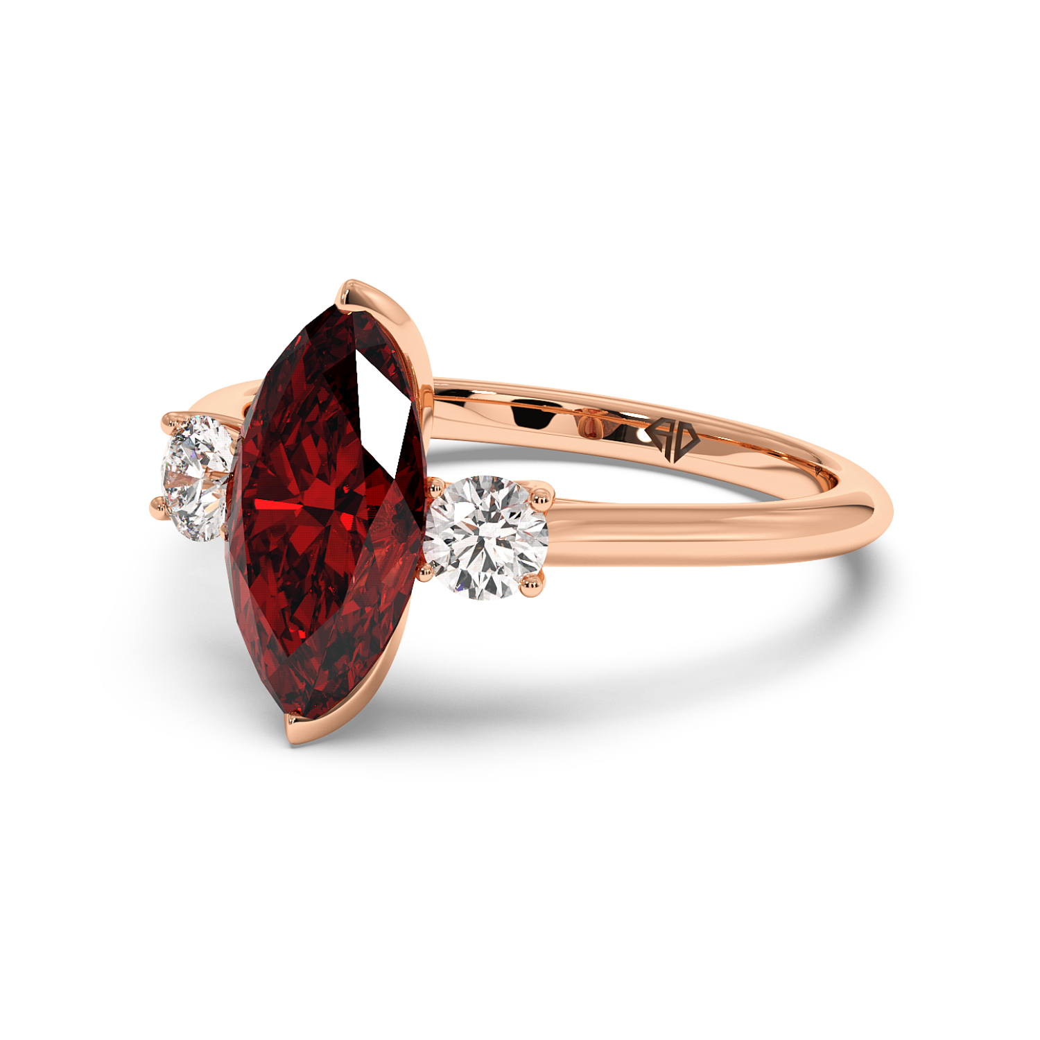 18K Rose Gold Dolce Engagement Ring