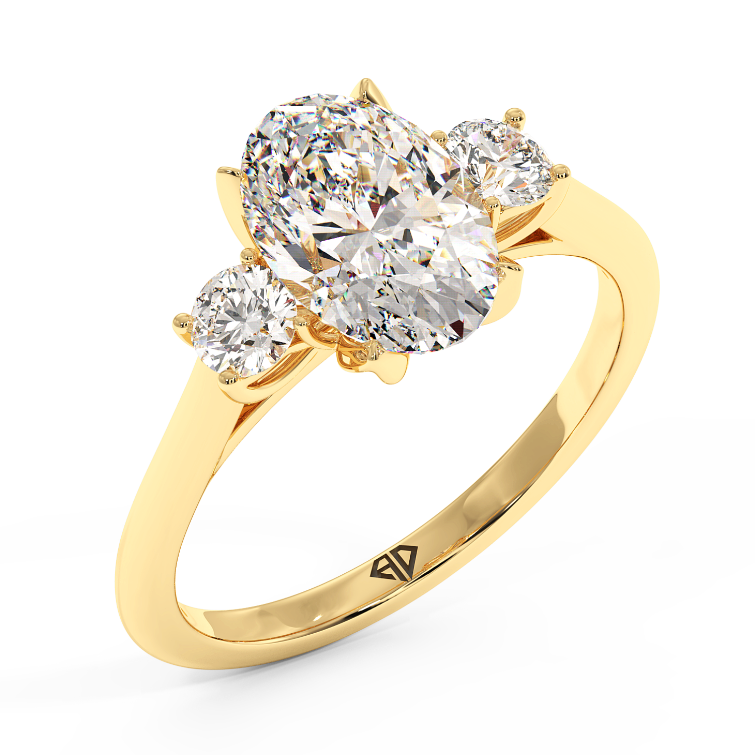 18K Yellow Gold Dolce Engagement Ring