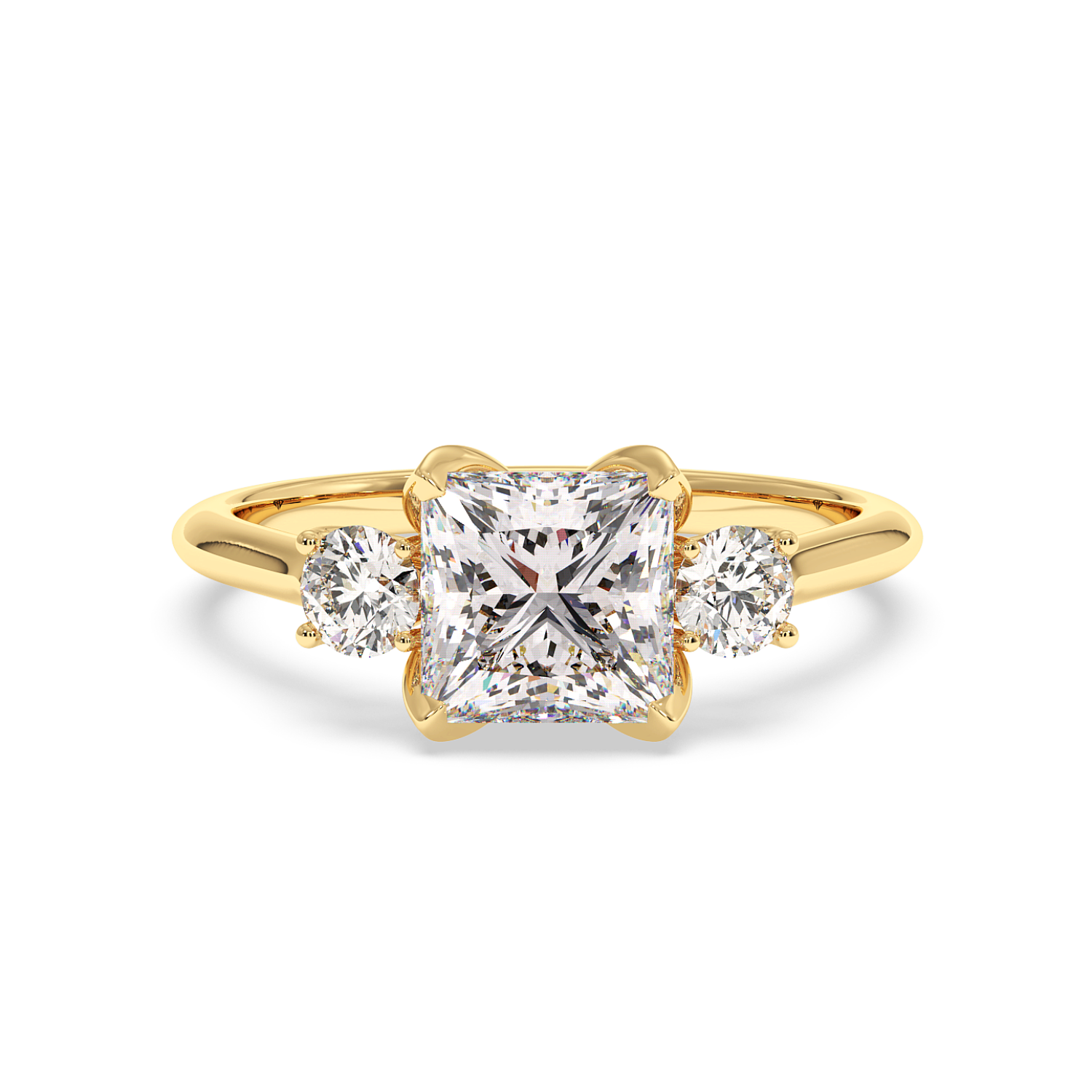 18K Yellow Gold Dolce Engagement Ring