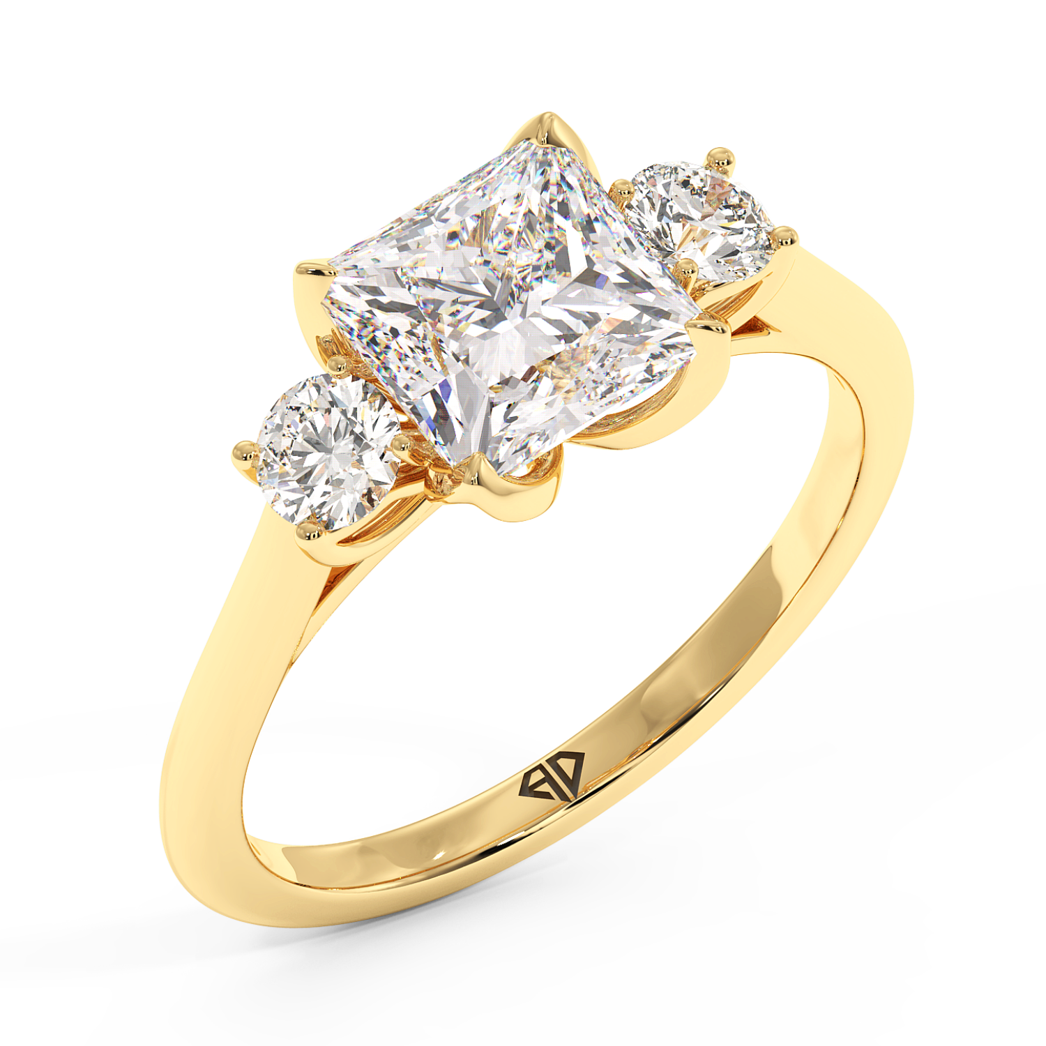 18K Yellow Gold Dolce Engagement Ring
