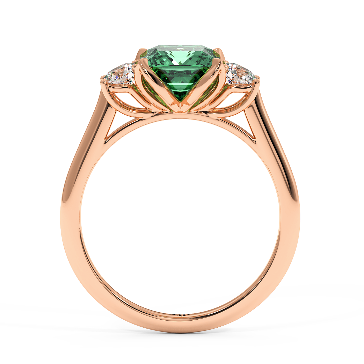 18K Rose Gold Dolce Engagement Ring