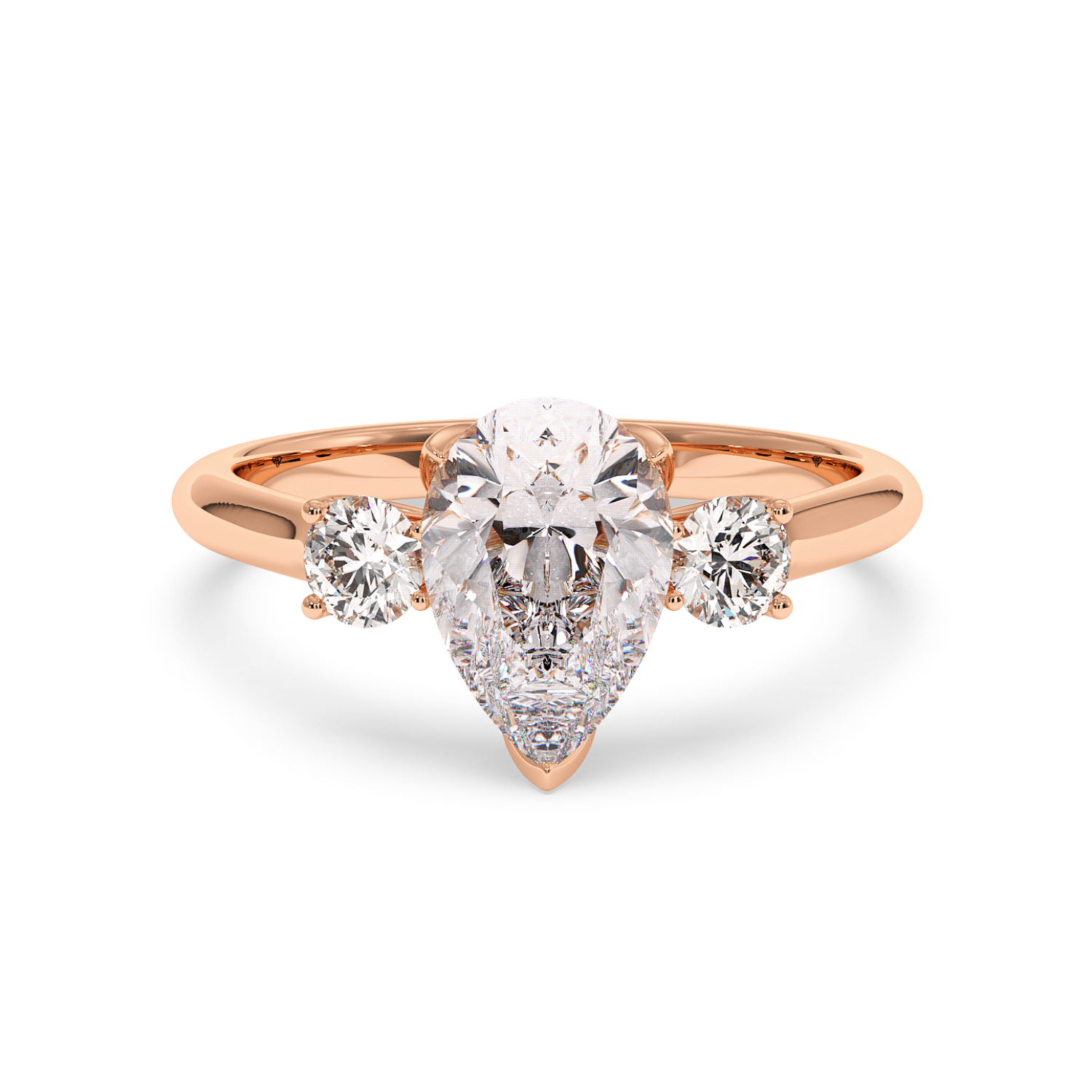 18K Rose Gold Dolce Engagement Ring