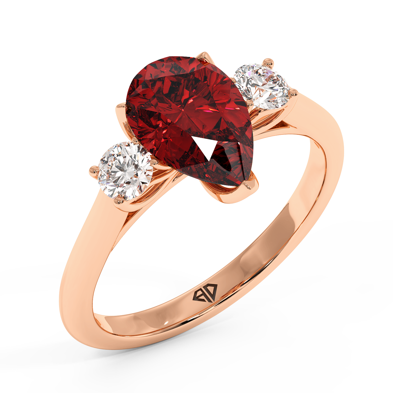 18K Rose Gold Dolce Engagement Ring