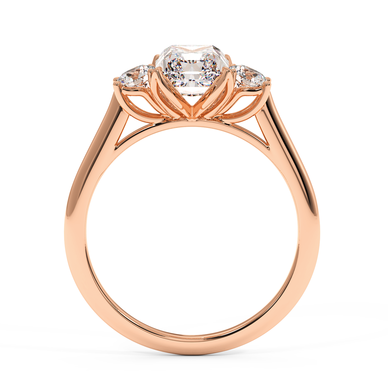 18K Rose Gold Dolce Engagement Ring