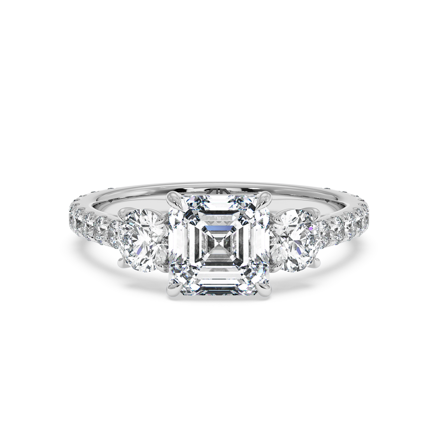 Platinum Blossom Engagement Ring