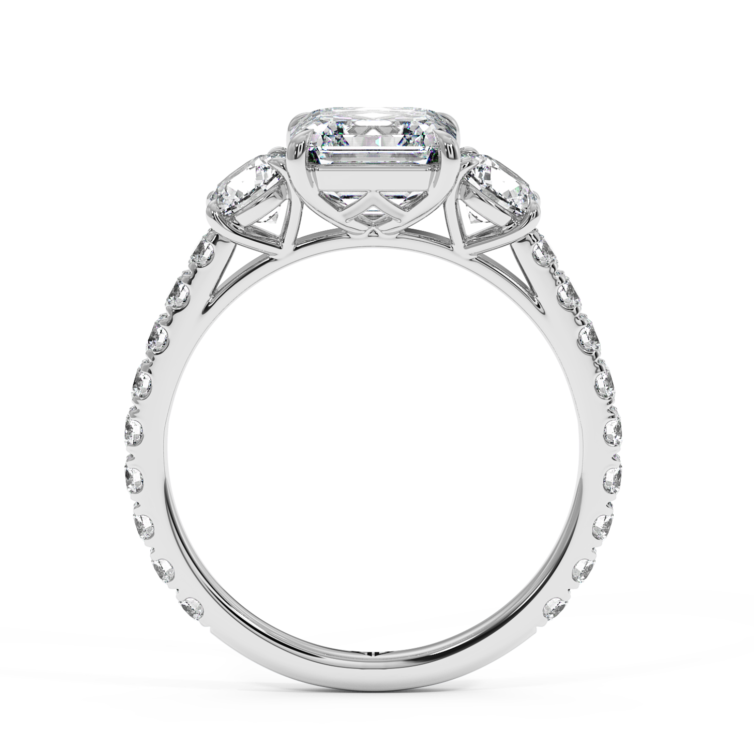 Platinum Blossom Engagement Ring