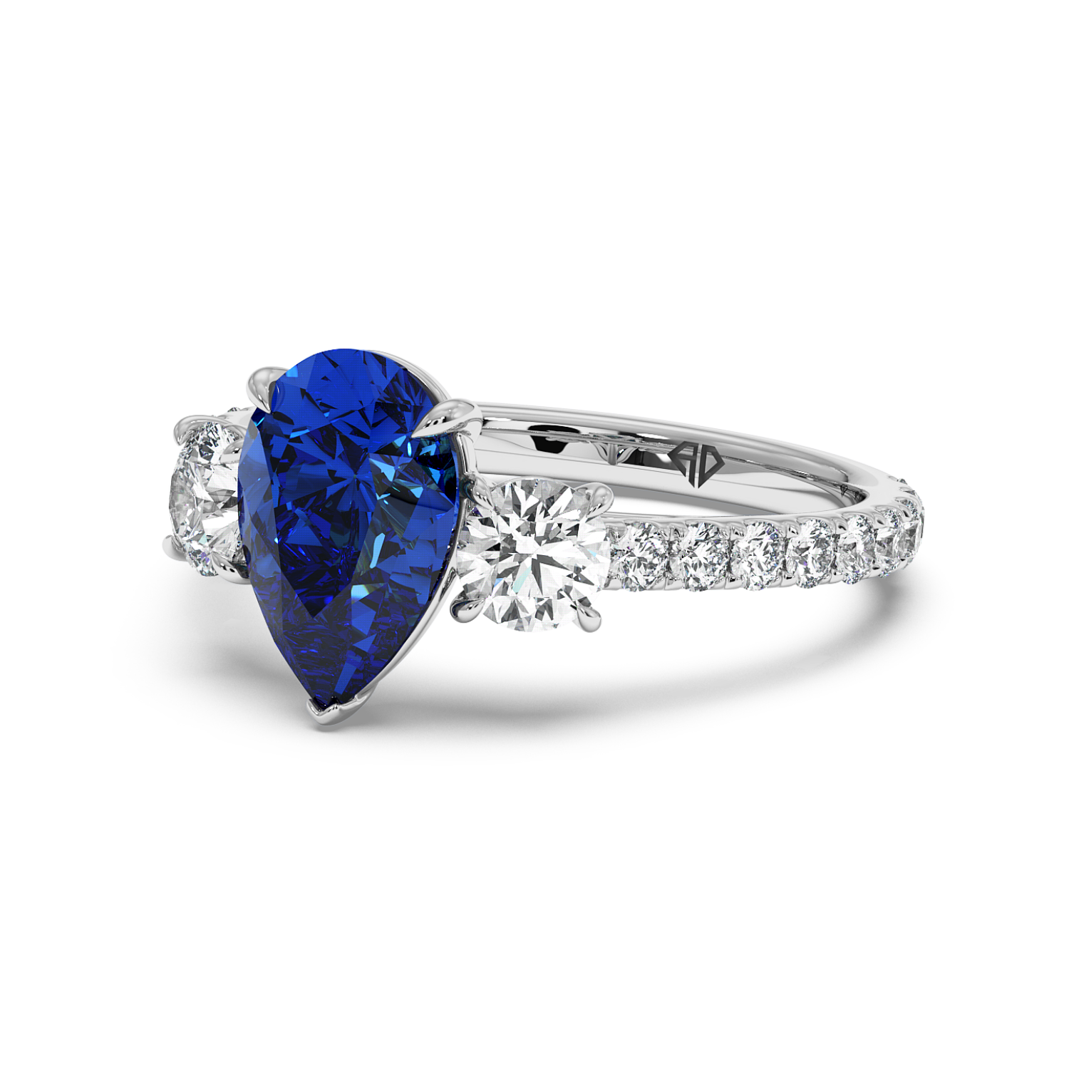 Platinum Blossom Engagement Ring