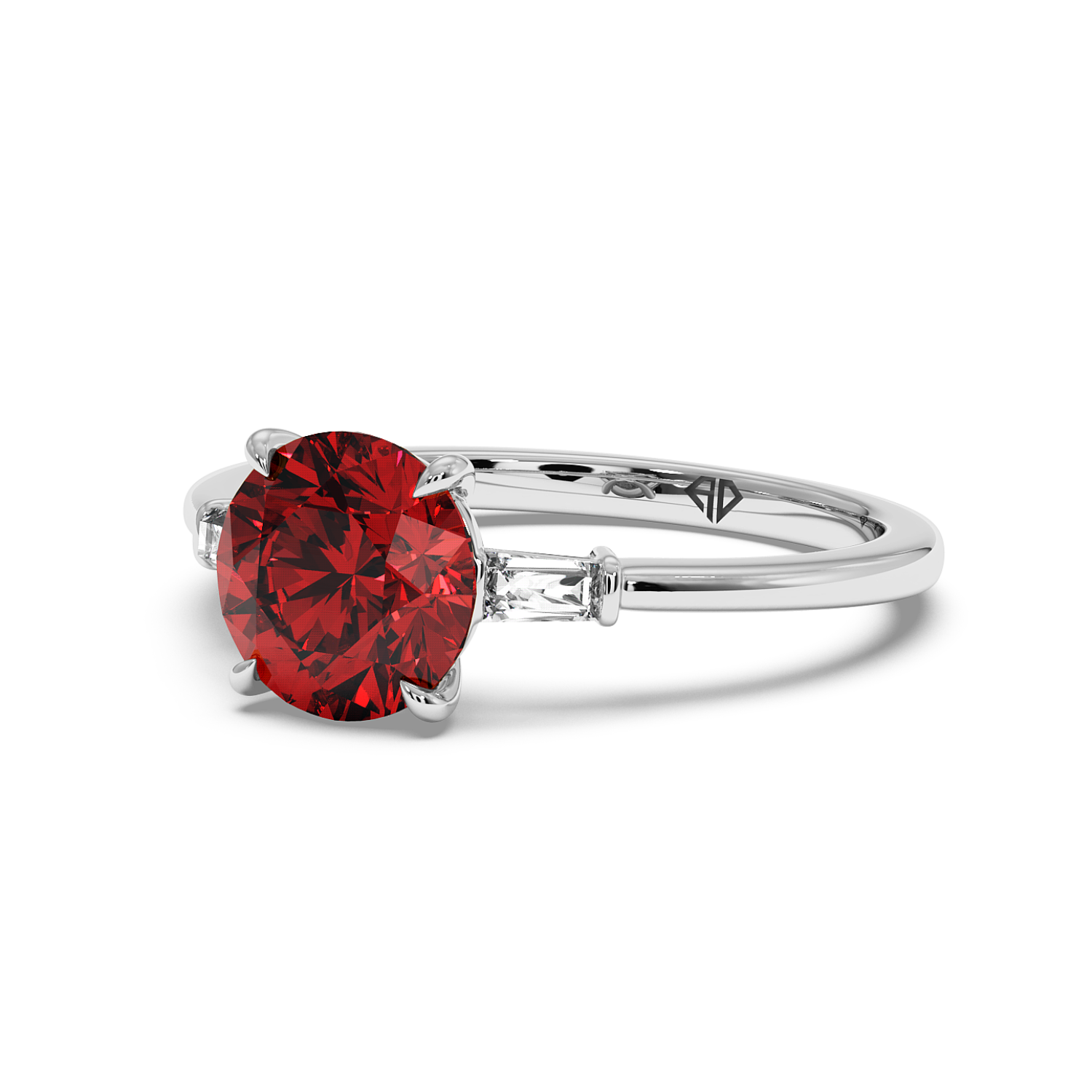 18K White Gold Quinn Engagement Ring