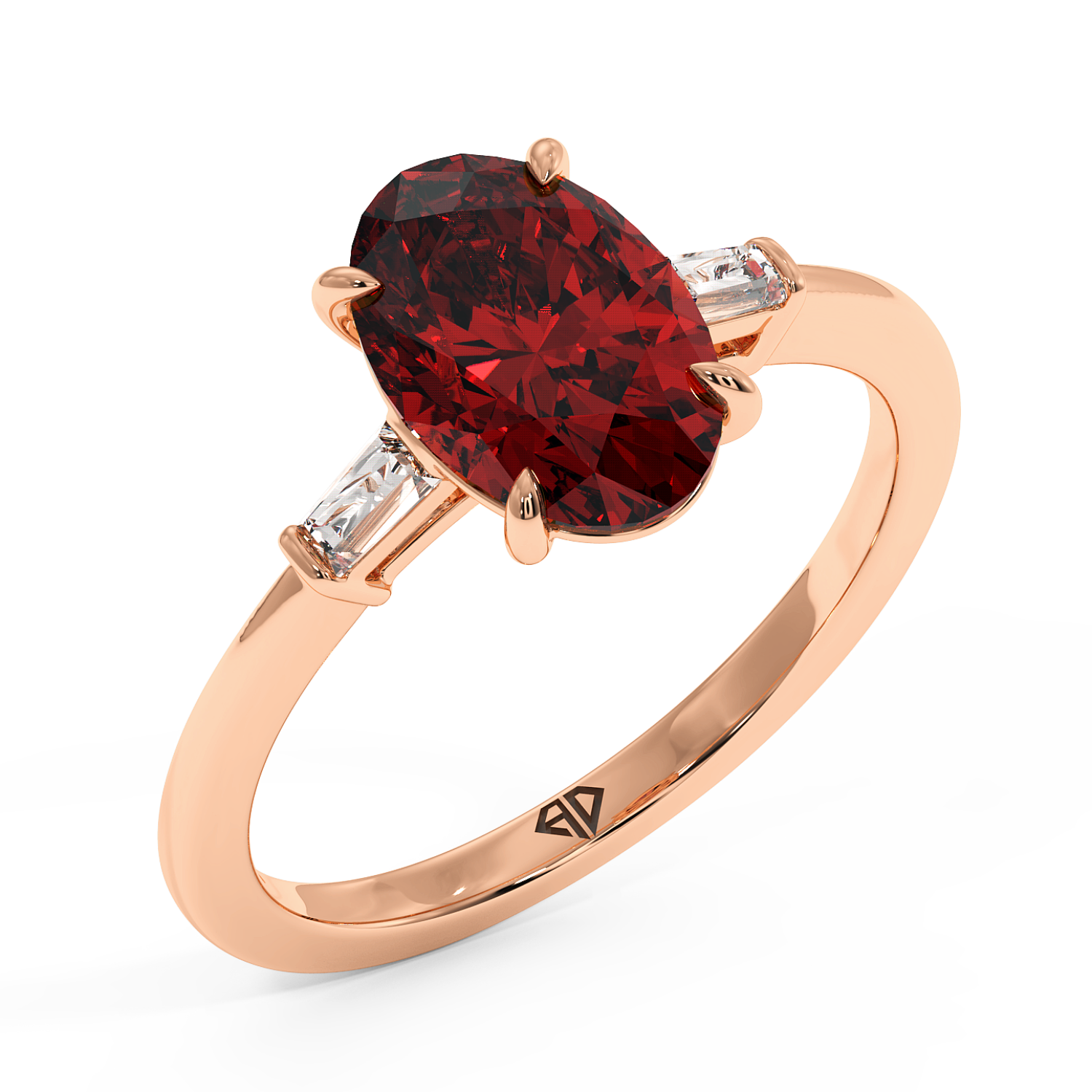 18K Rose Gold Quinn Engagement Ring
