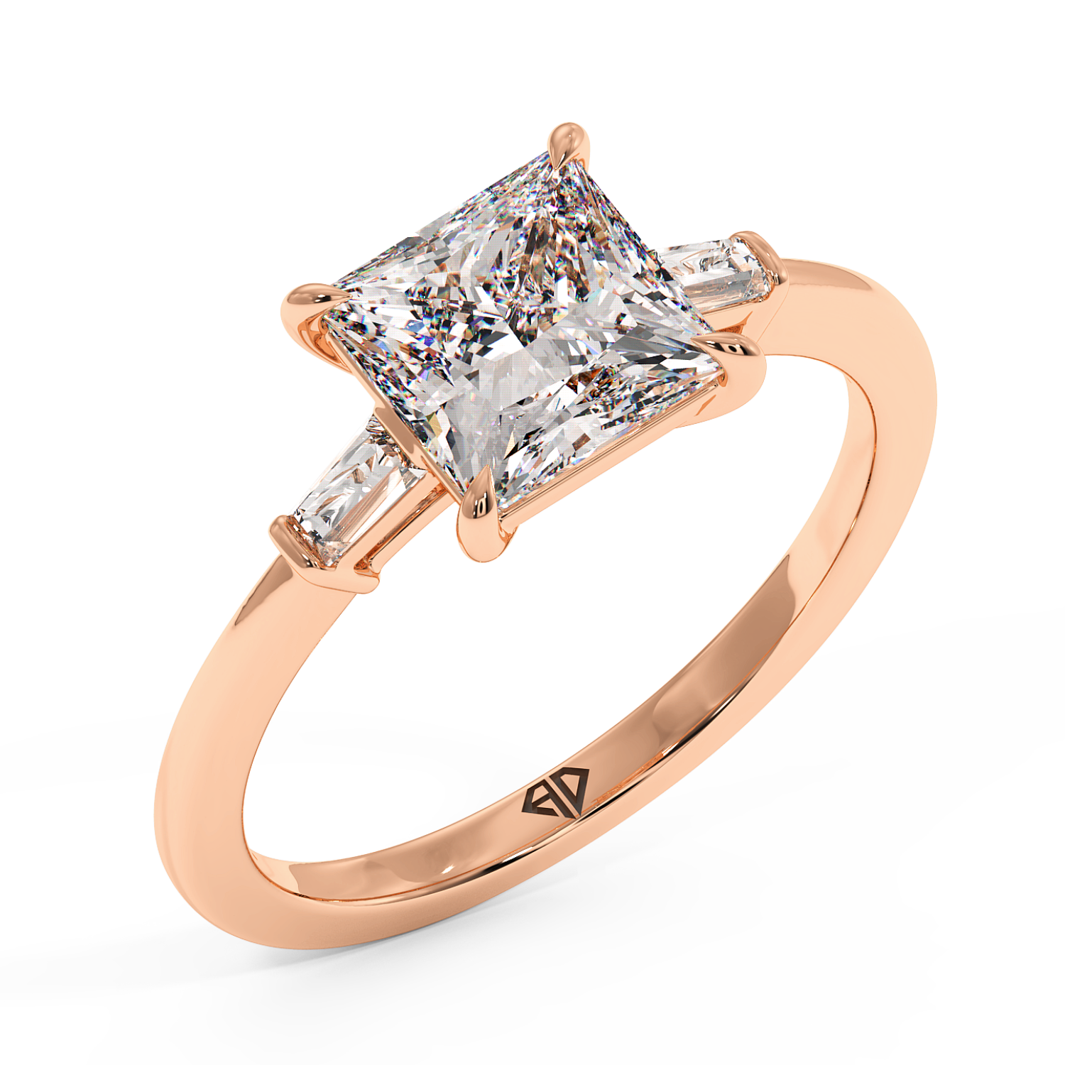 18K Rose Gold Quinn Engagement Ring