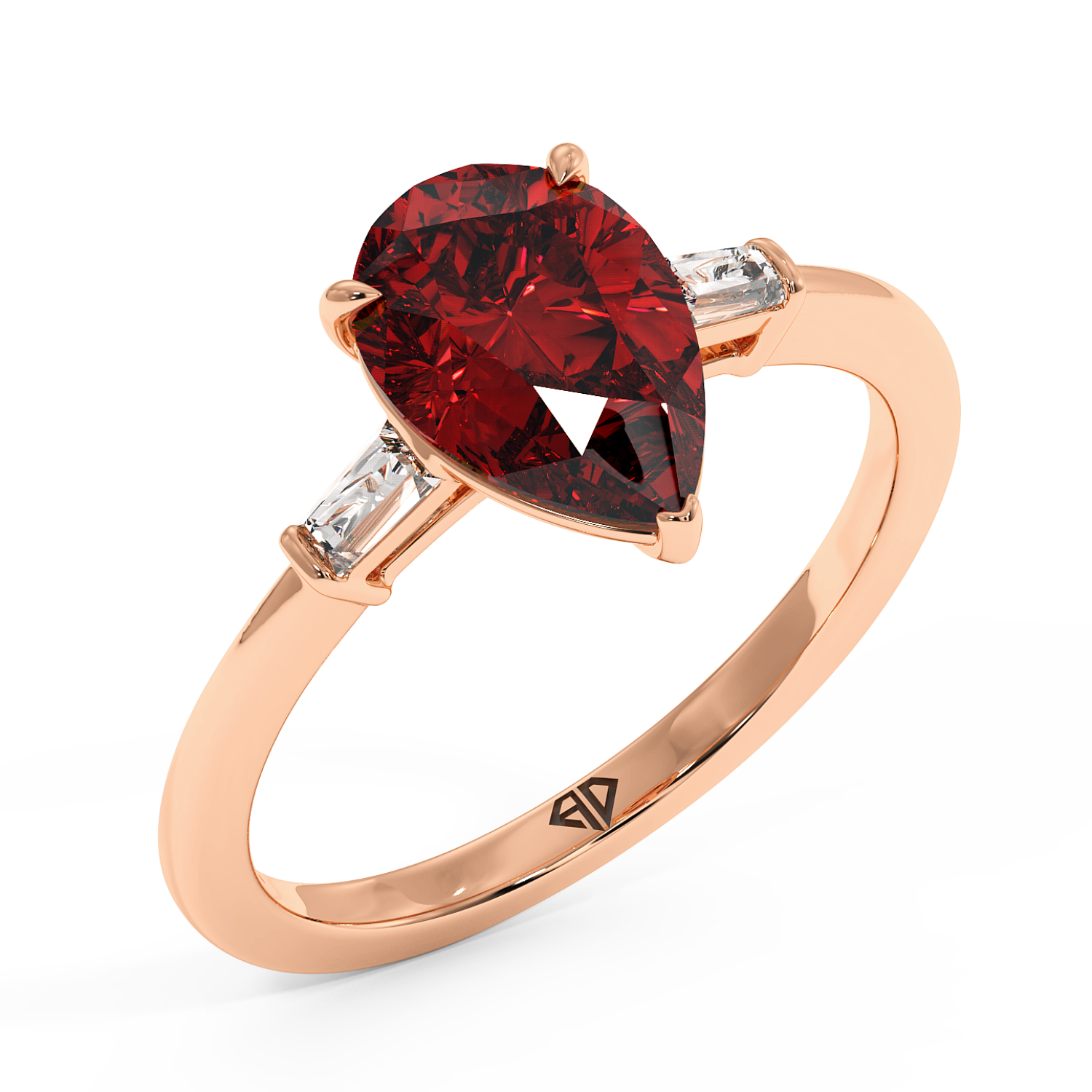 18K Rose Gold Quinn Engagement Ring