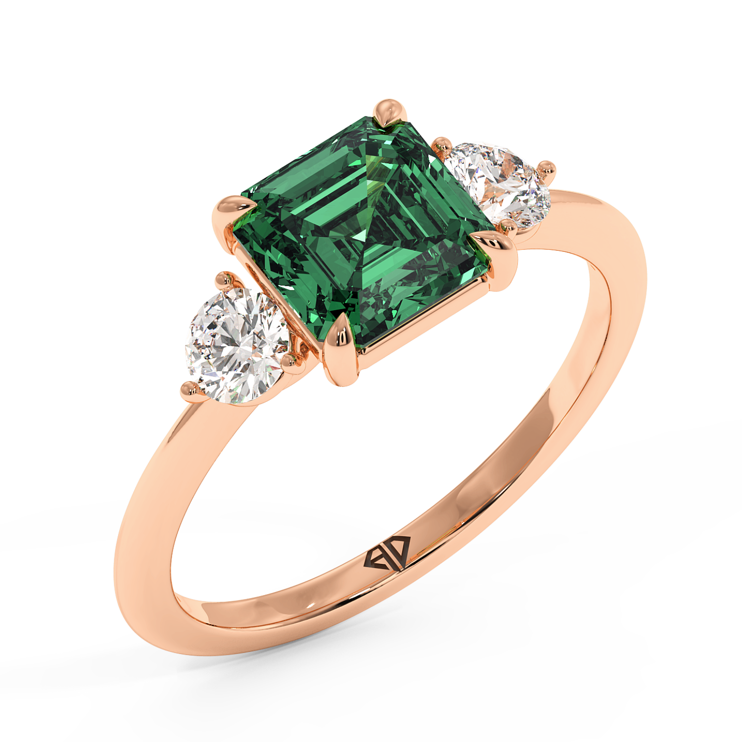 18K Rose Gold Aida Engagement Ring