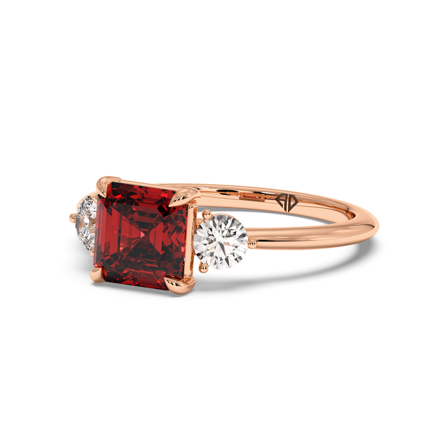 18K Rose Gold Aida Engagement Ring