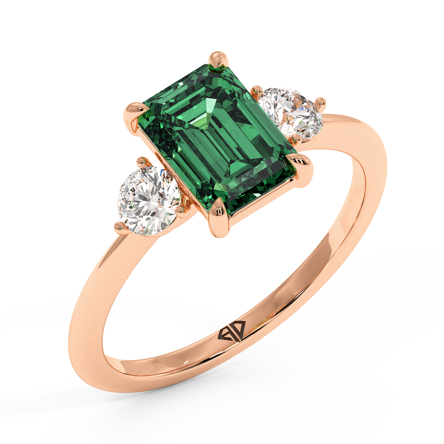 18K Rose Gold Aida Engagement Ring