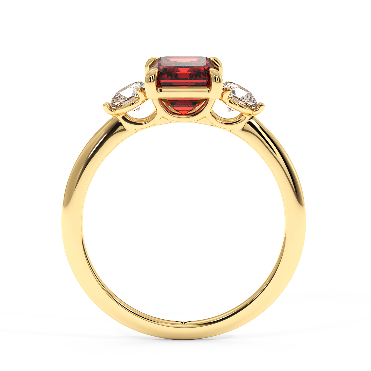 18K Yellow Gold Aida Engagement Ring