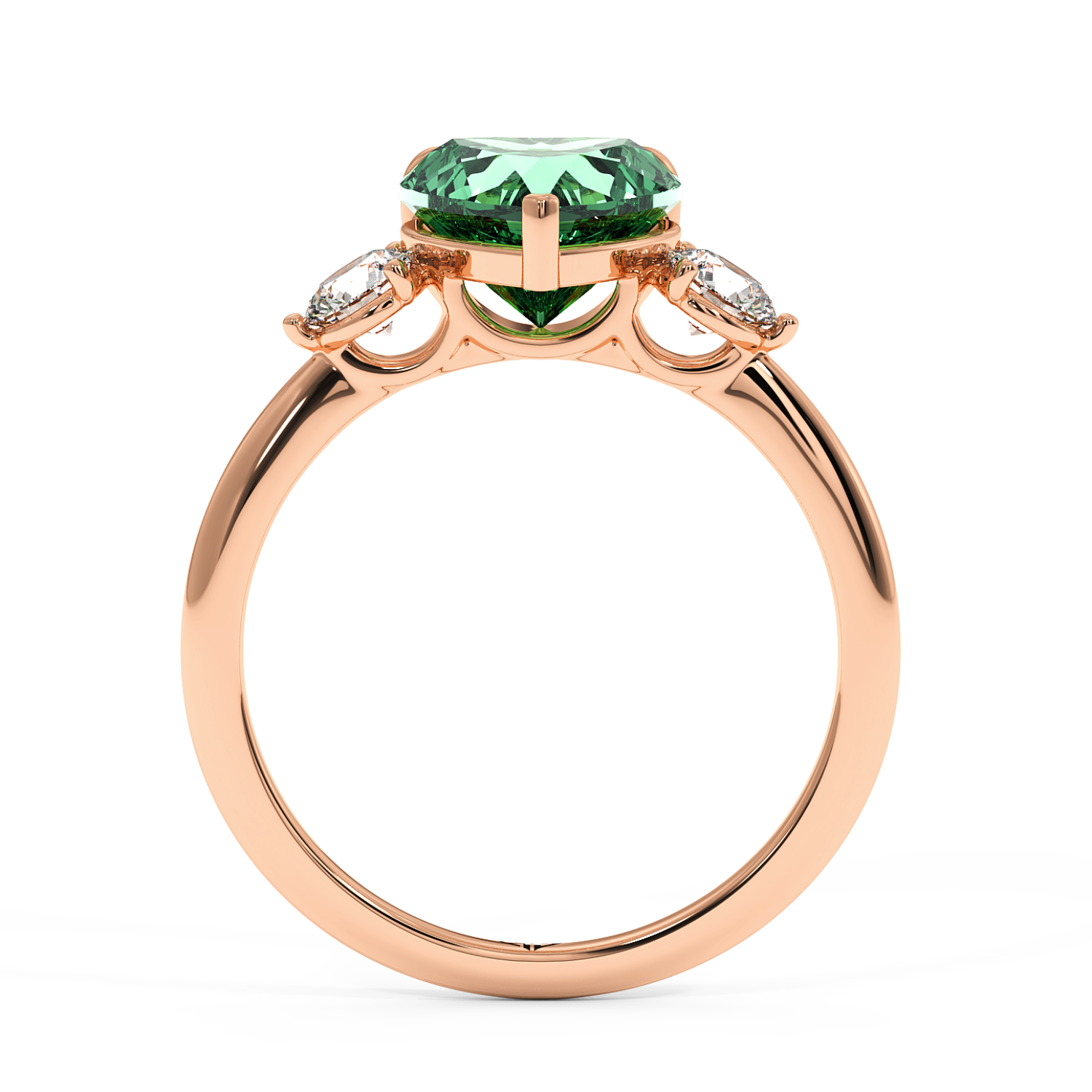 18K Rose Gold Aida Engagement Ring